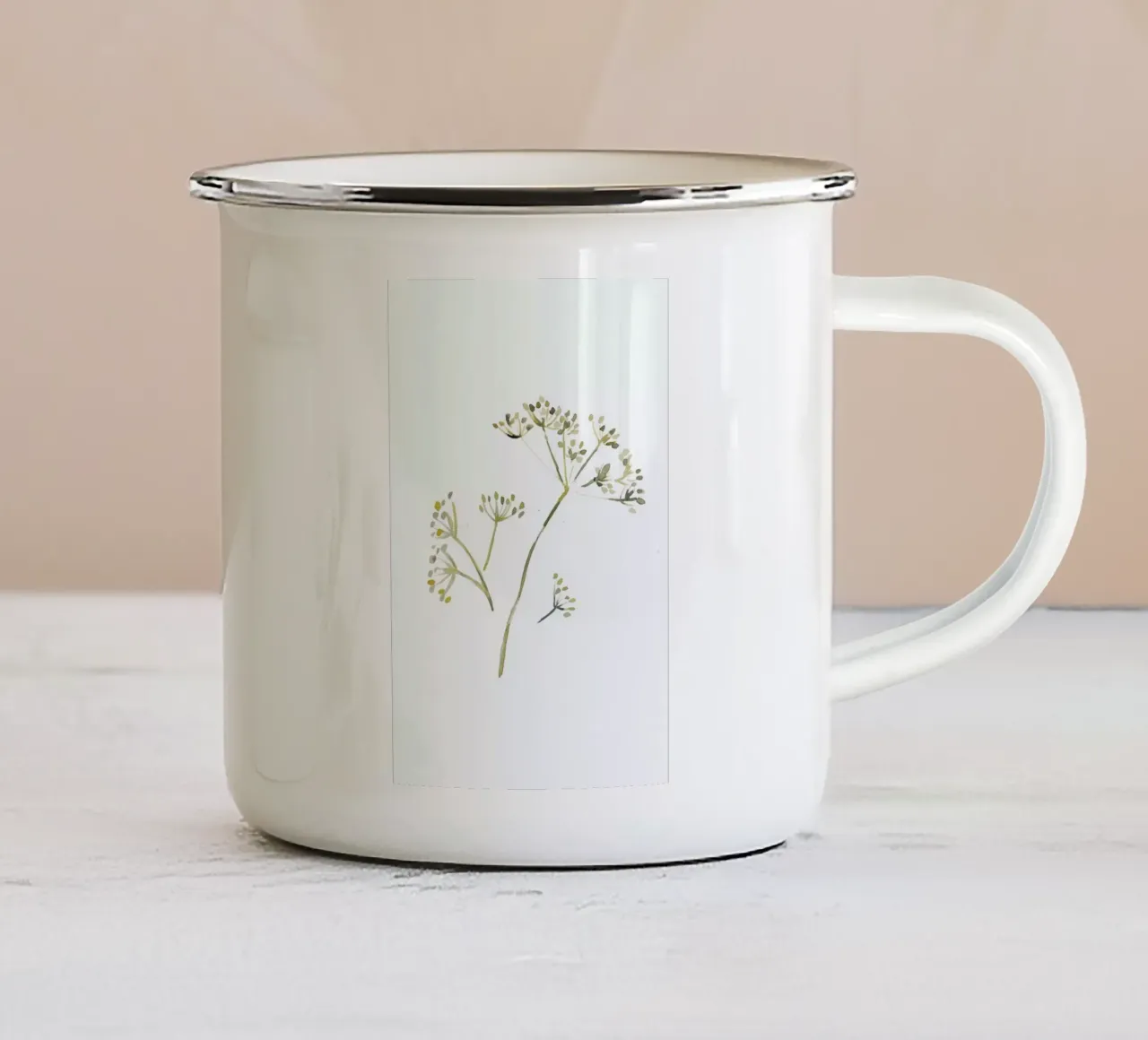 Fennel tazza in smalto da Farina Kuklinski