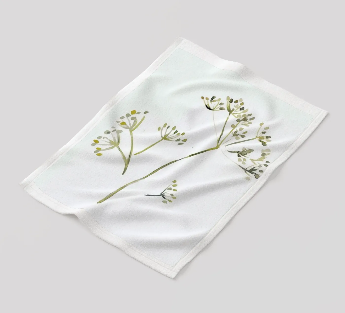 Fennel fleecedeken van Farina Kuklinski
