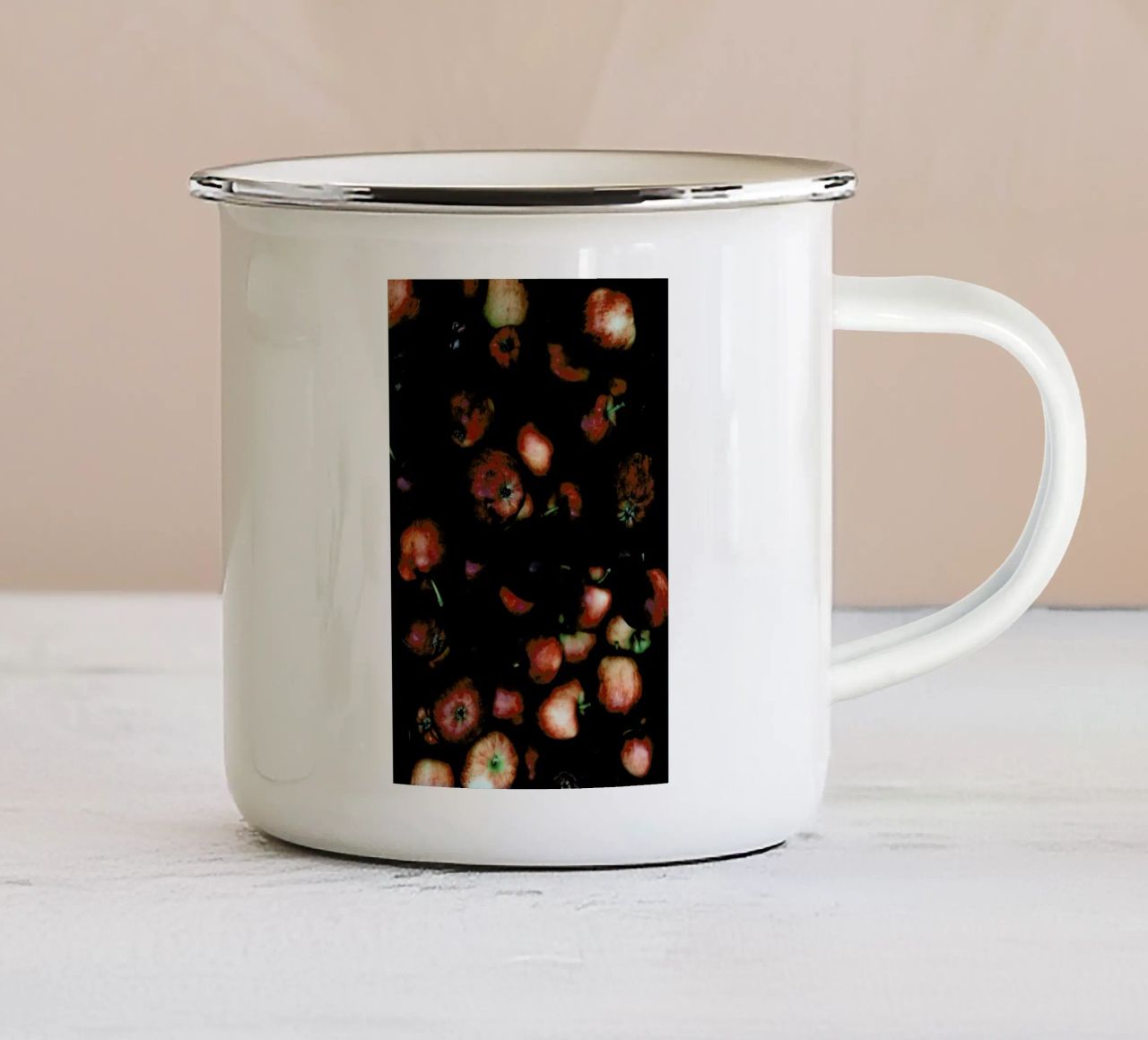 Apfelkiste tazza in smalto da Eat this
