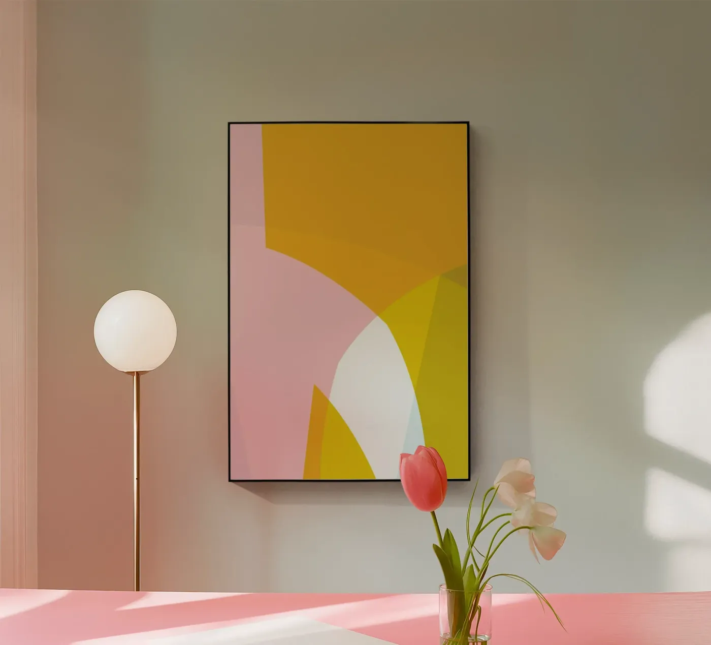 Pastel 1 acryl van Jonathan Lawes