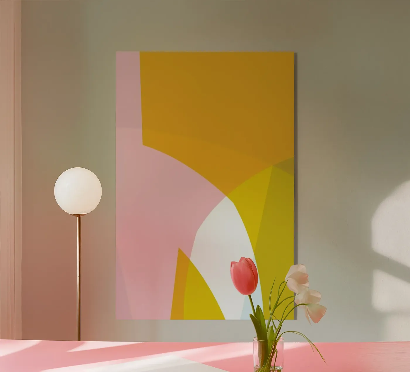 Pastel 1 acryl van Jonathan Lawes
