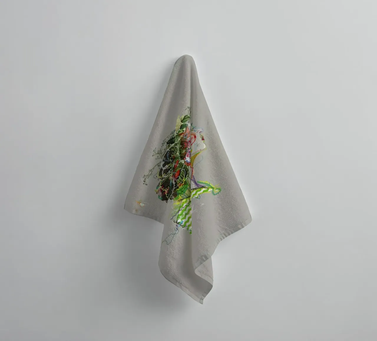 Frida 1 towel by Carlos Quitério