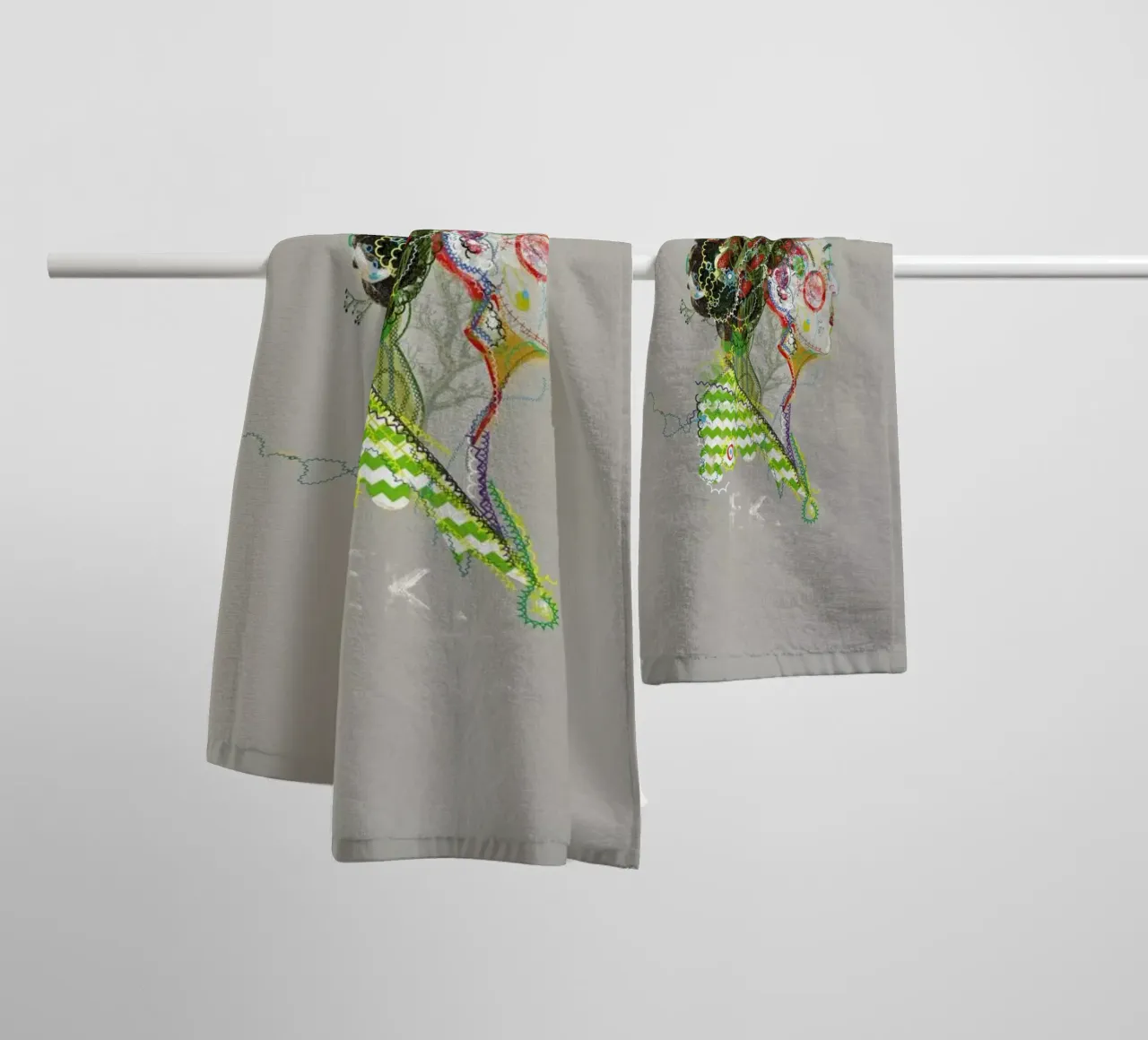 Frida 1 towel by Carlos Quitério