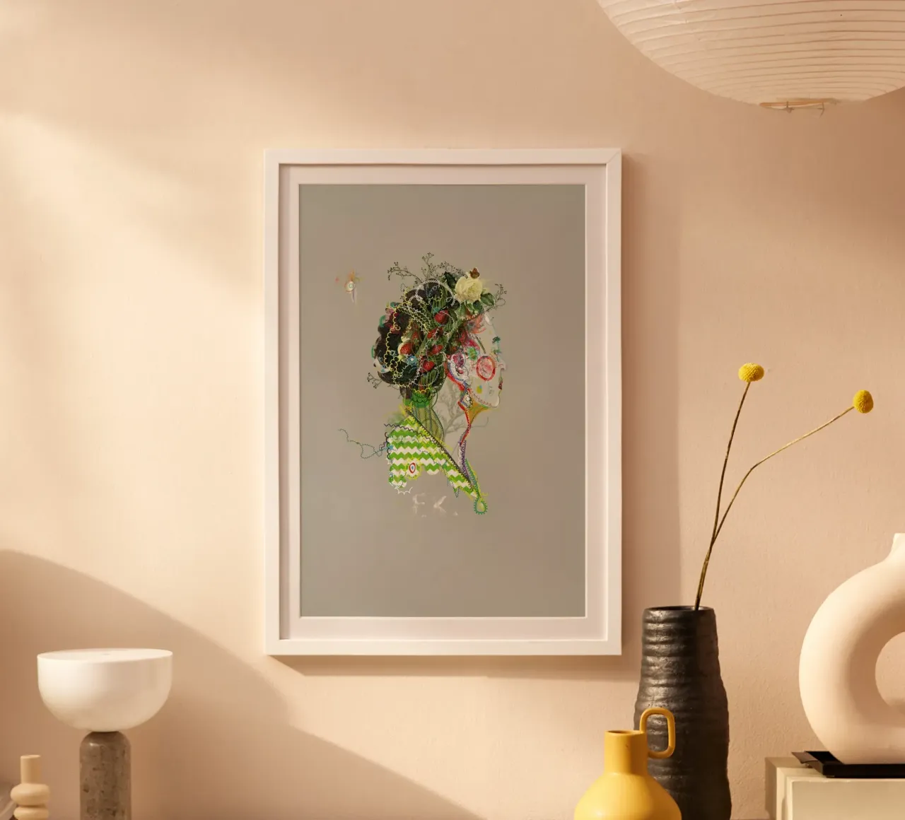 Frida 1 poster con telaio in plastica da Carlos Quitério