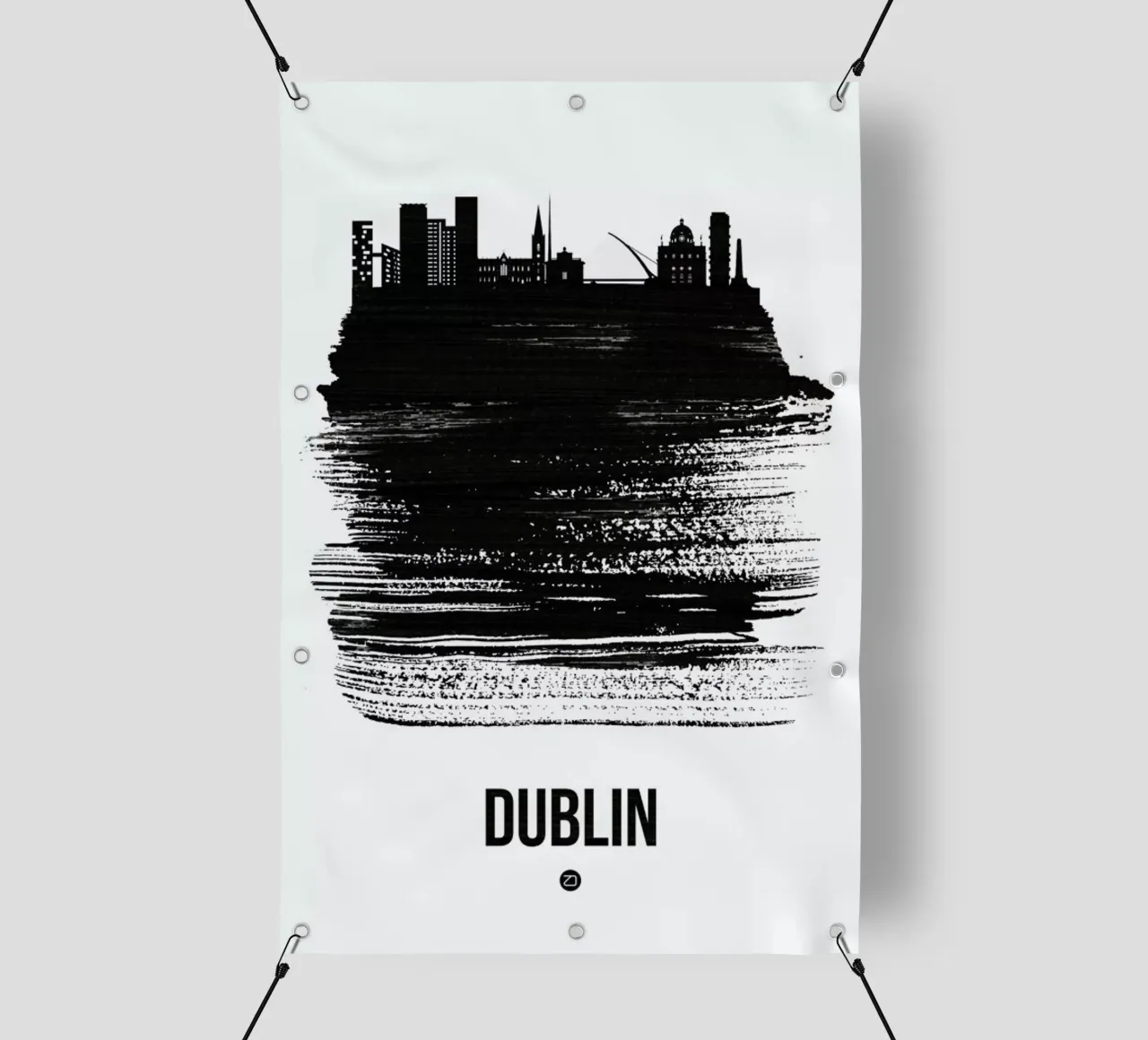Dublin Skyline Brush Stroke telo in pvc da Naxart