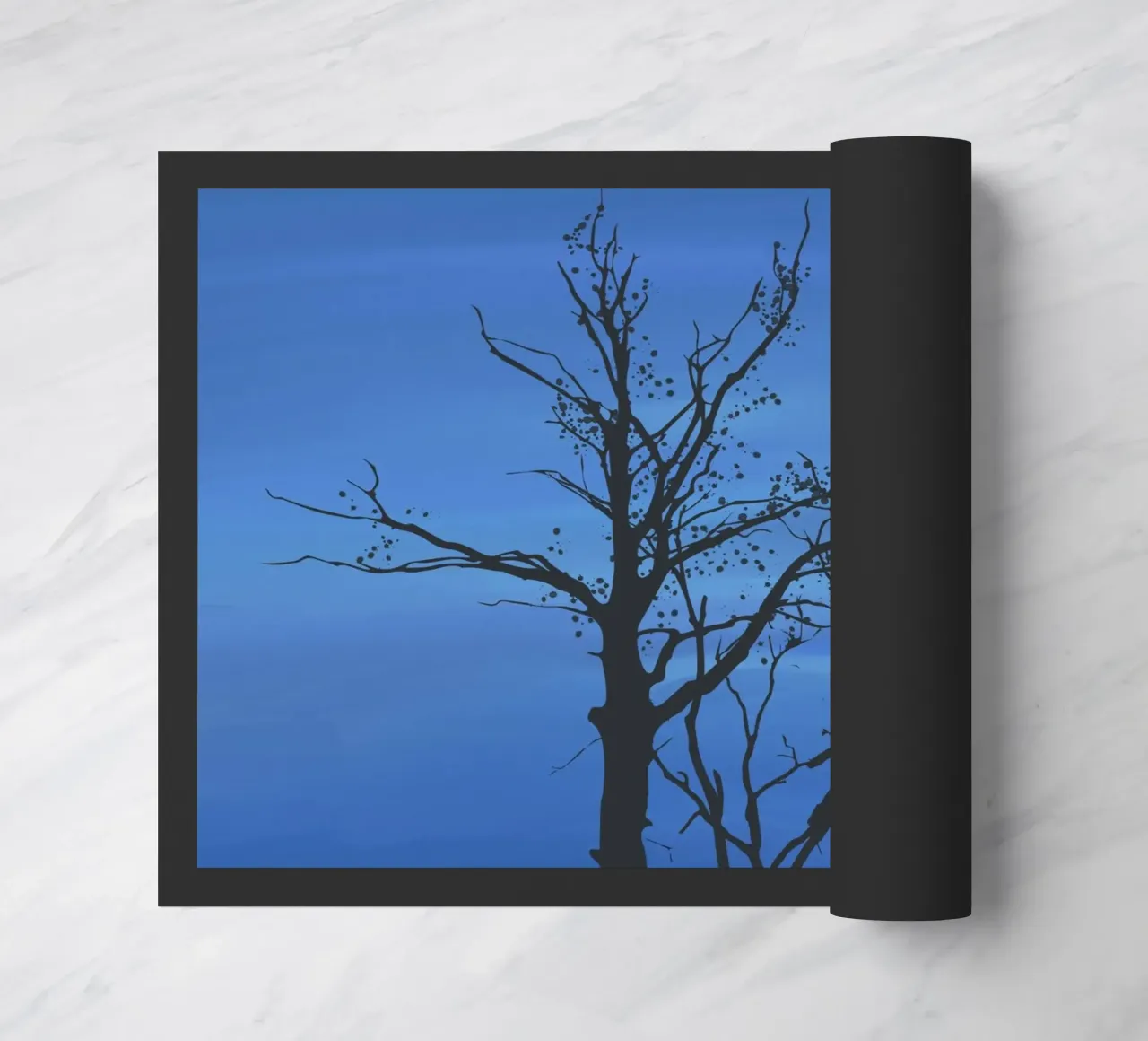 Cielo blu a mezzaluna zerbino da Little Dean