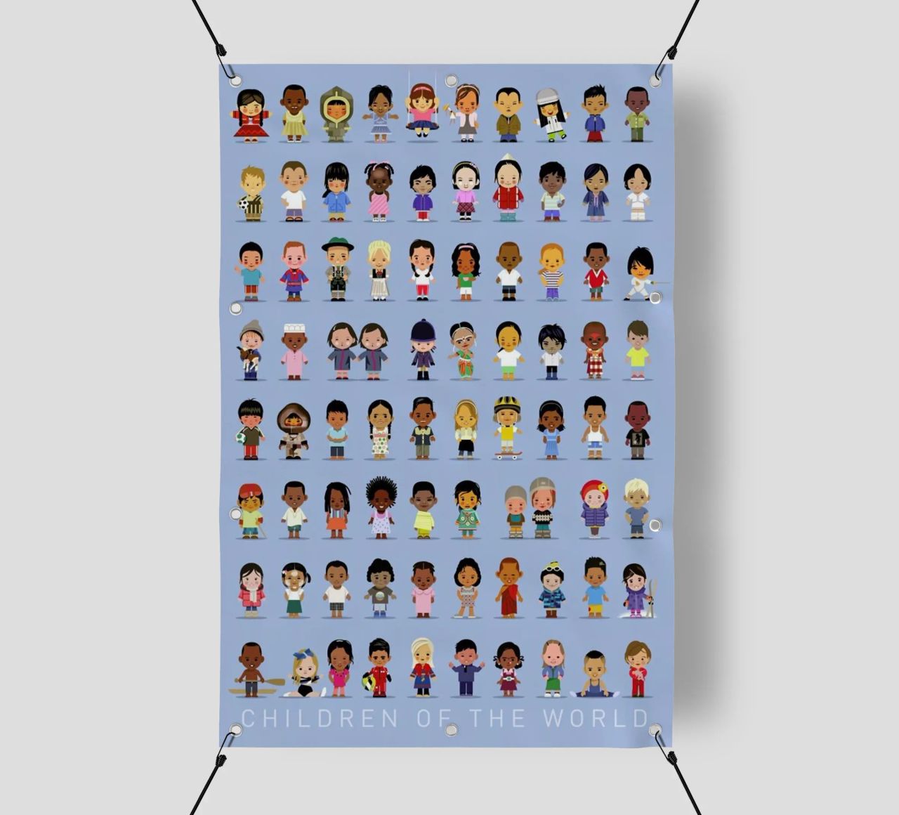 Children Of the World PVC Plane von Dieter Braun