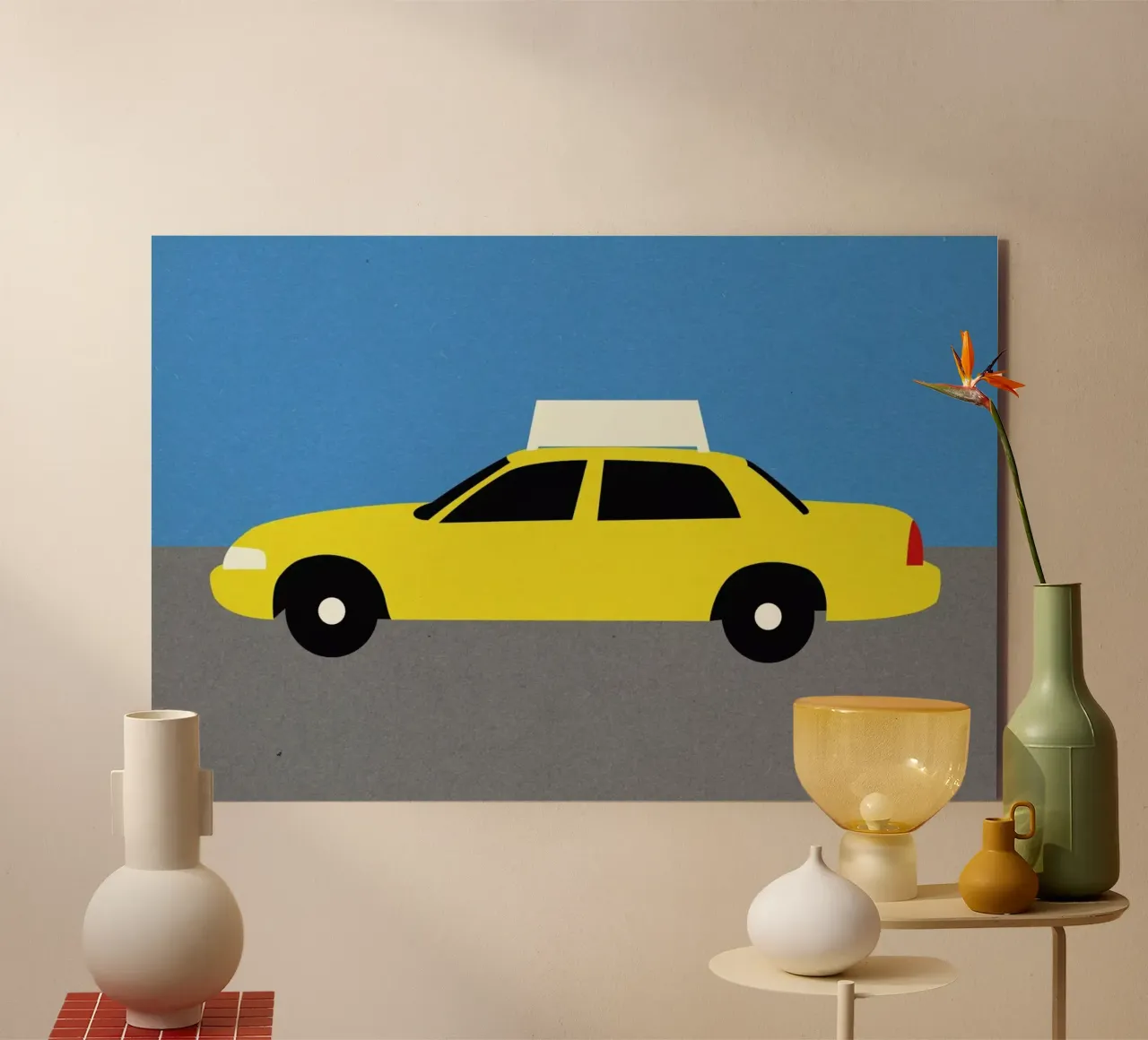 New York TAXI alu-dibond by Rosi Feist