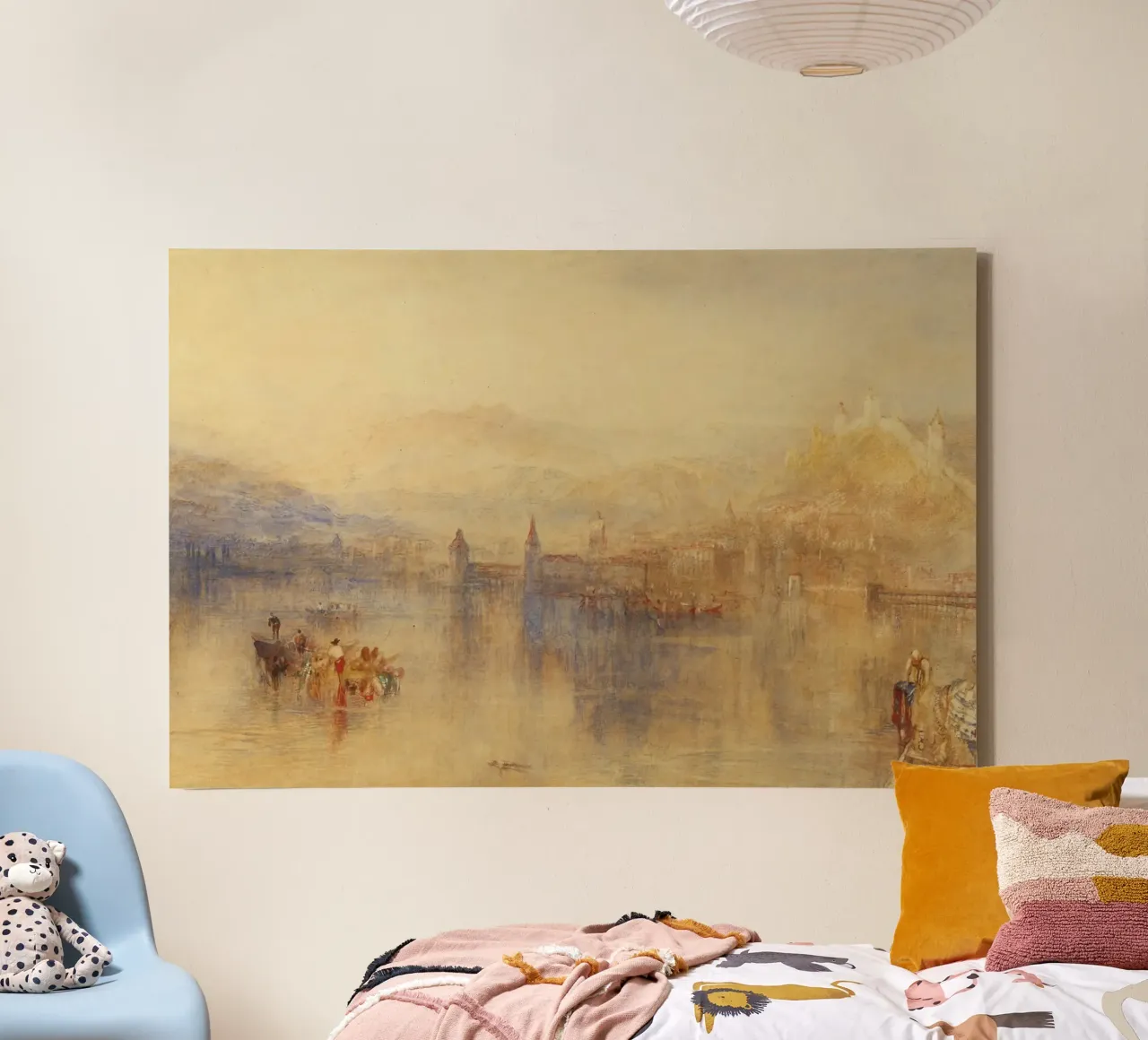 Joseph Mallord William Turner - Lucerna dal lago tela con Cornice a cassetta da Timeless Artworks