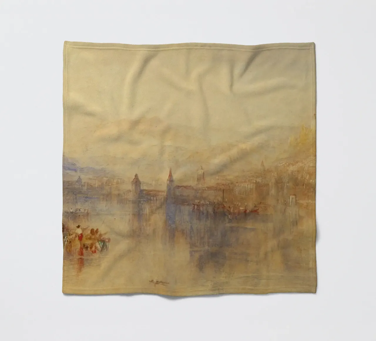 Joseph Mallord William Turner - Lucerna dal lago coperta in pile da Timeless Artworks