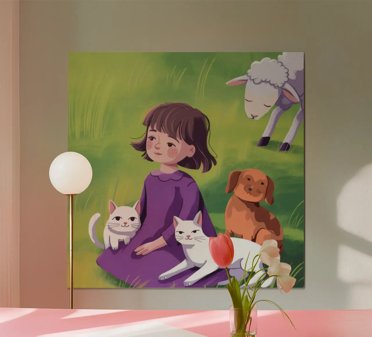 Compagni pastorali eterei poster con telaio in plastica da Timeless Huse