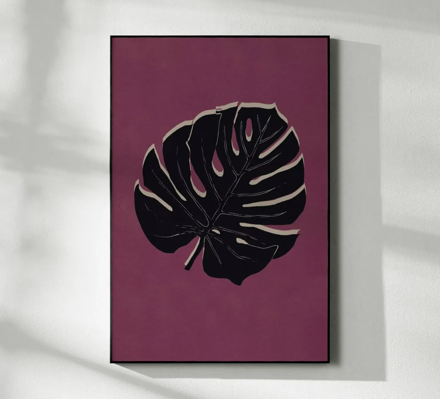 Monstera Brickandnight plexiglass da Elena Veronese