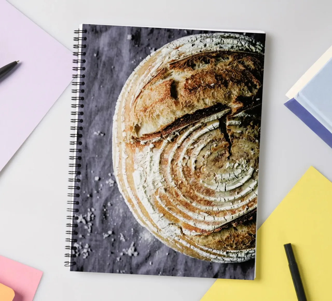 Sauerteigbrot No. 1 spiral notebook by Eat this