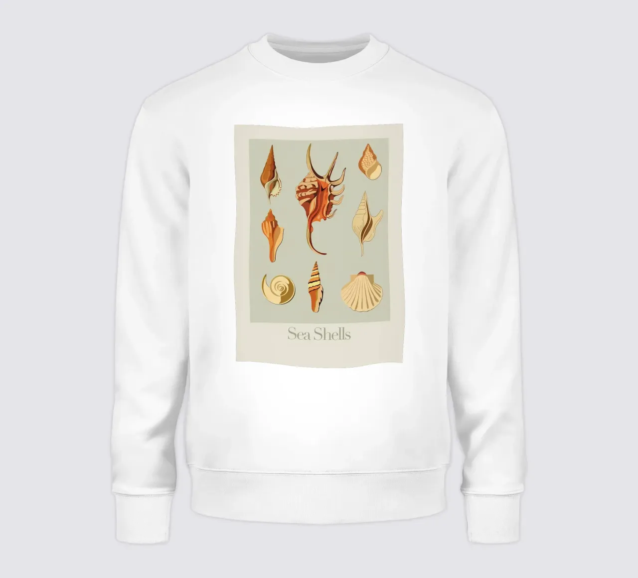Retro Muscheln Sweatshirt von Renesme