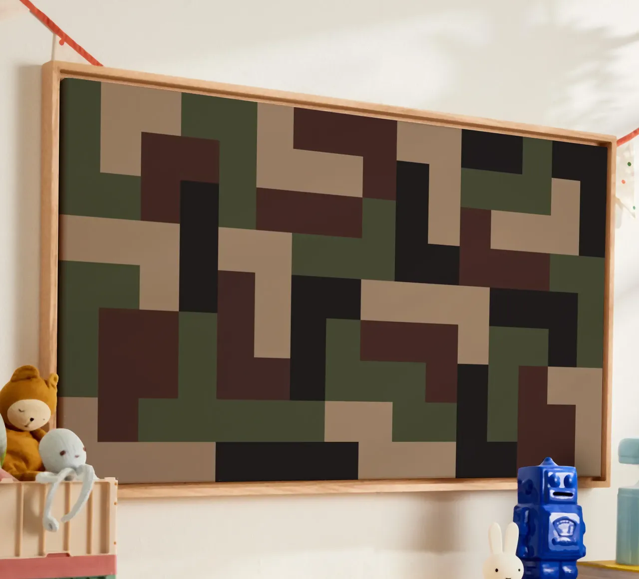 Art design camouflage navy tela con Cornice a cassetta da galihstudio