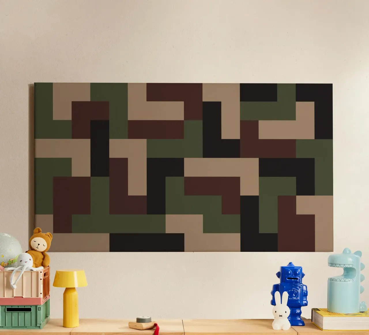Art design camouflage navy tela con Cornice a cassetta da galihstudio