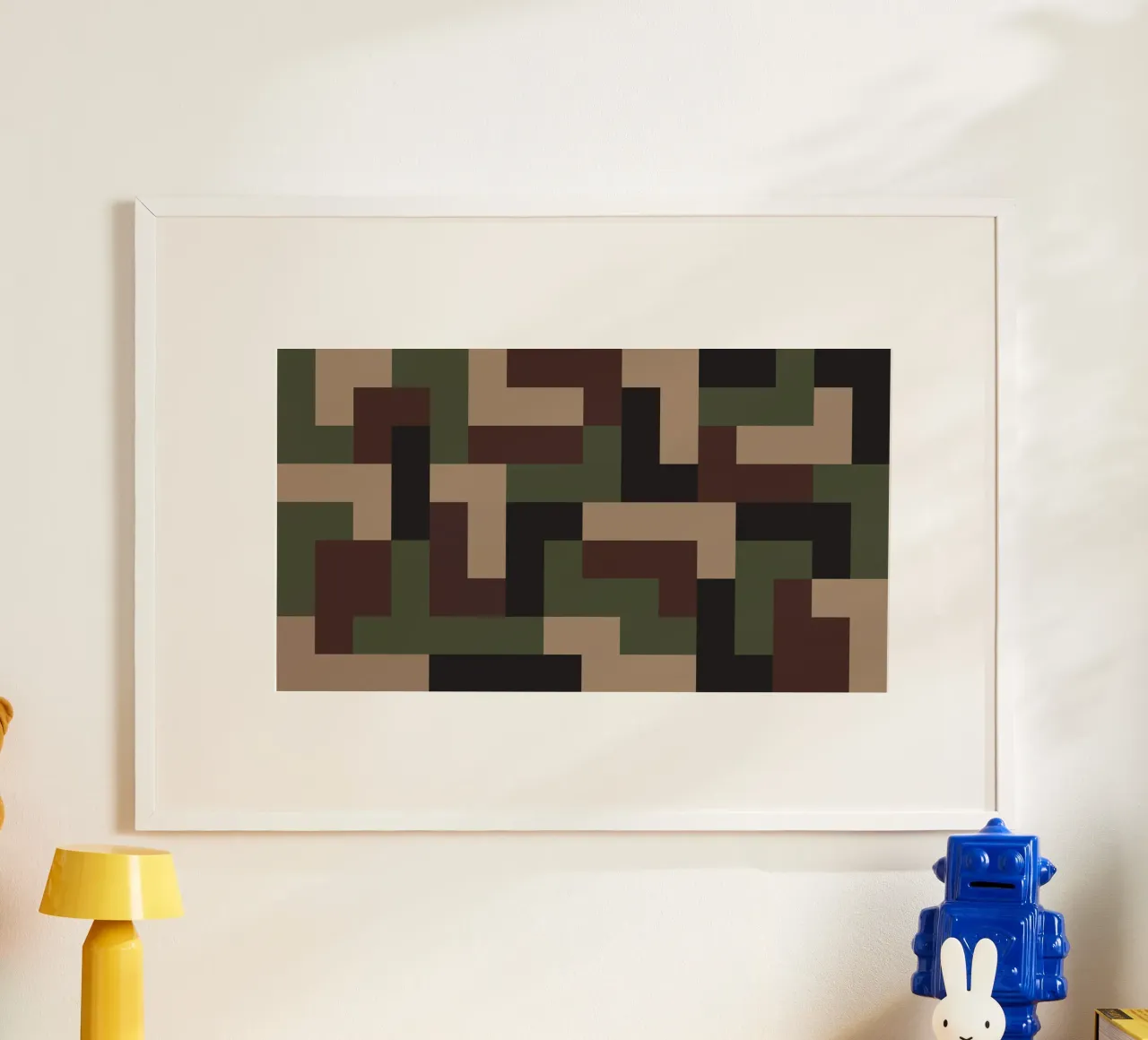 Art design camouflage navy carta hahnemühle da galihstudio