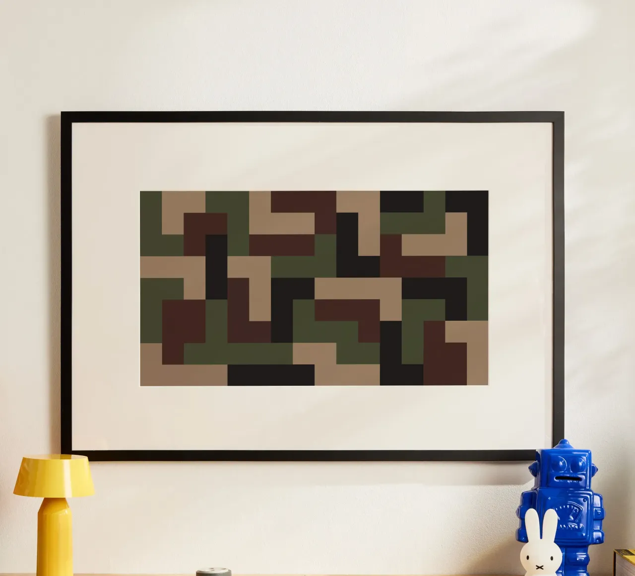 Art design camouflage navy carta hahnemühle da galihstudio