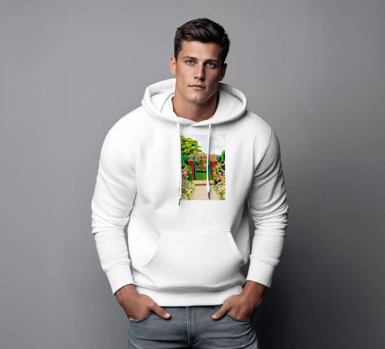 Eingeschlossener Garten Hoodie von Desiyatnikov