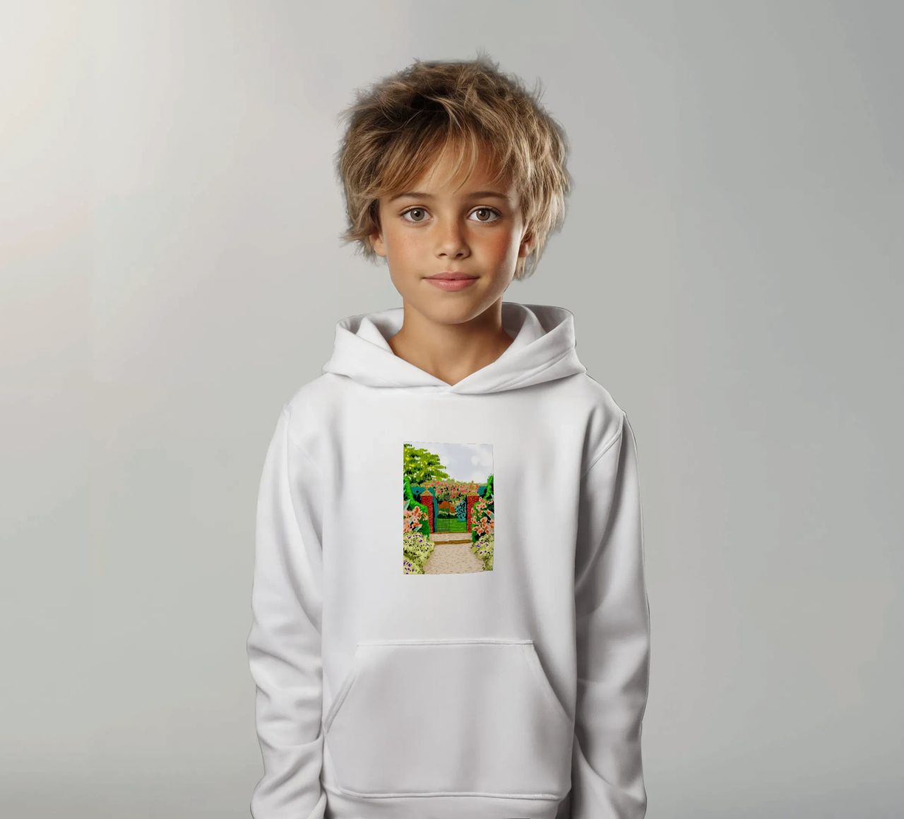 Eingeschlossener Garten Kinder Hoodie von Desiyatnikov