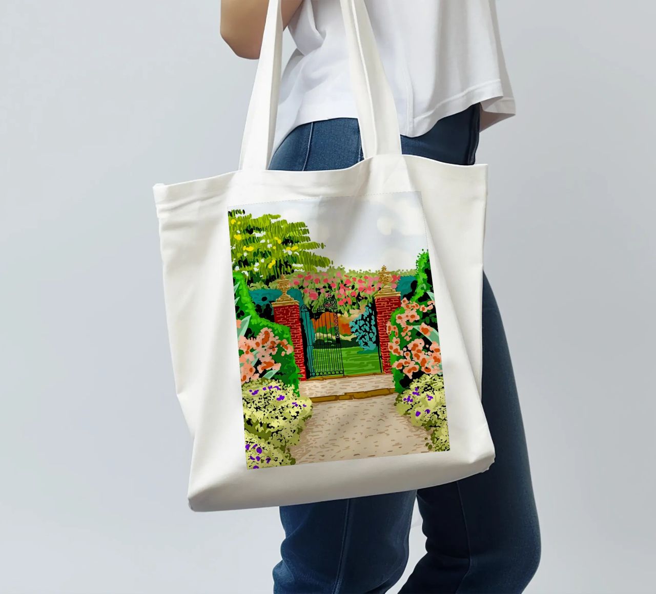 Eingeschlossener Garten Jutebeutel von Desiyatnikov