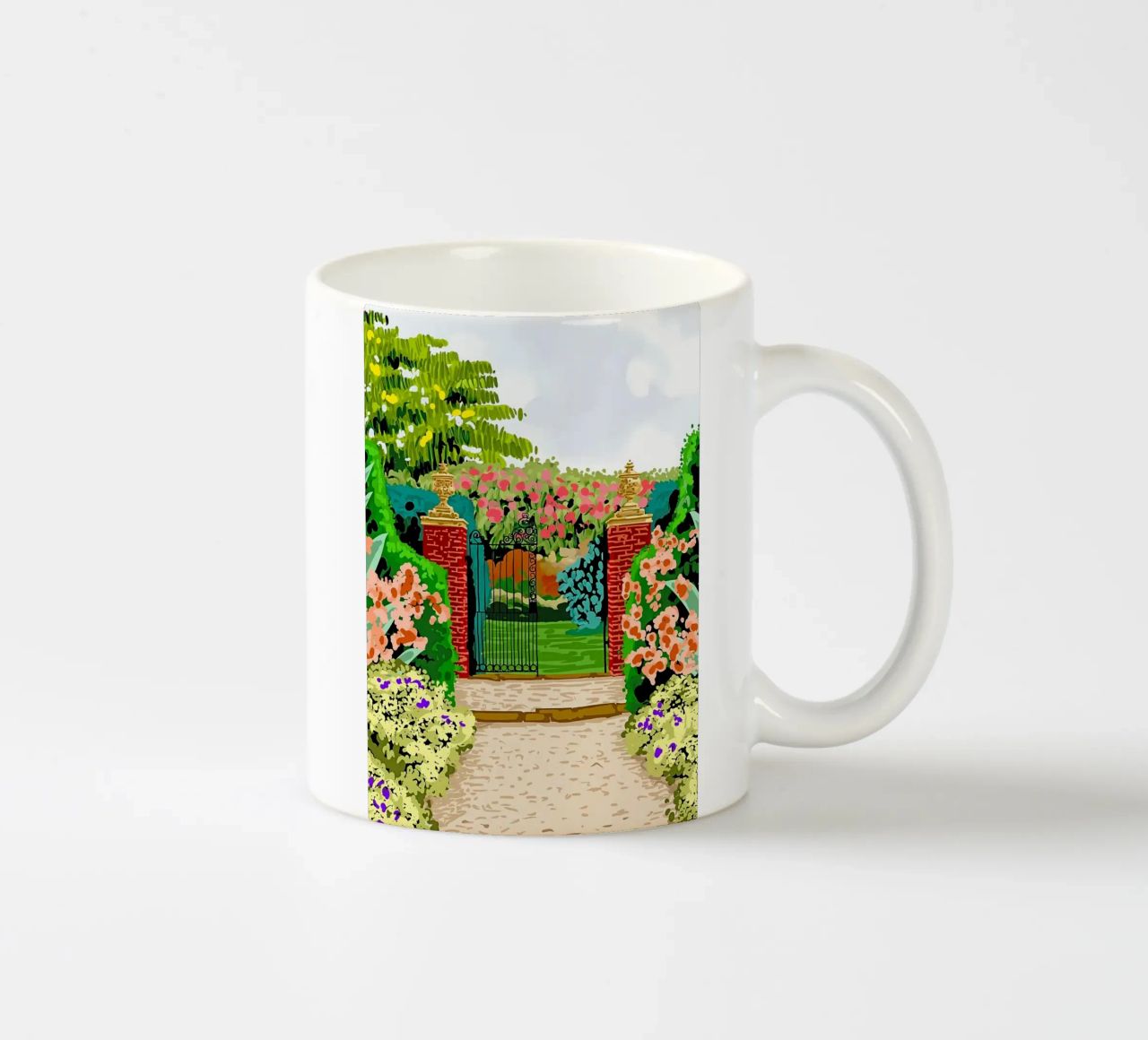 Eingeschlossener Garten Keramik Tasse von Desiyatnikov