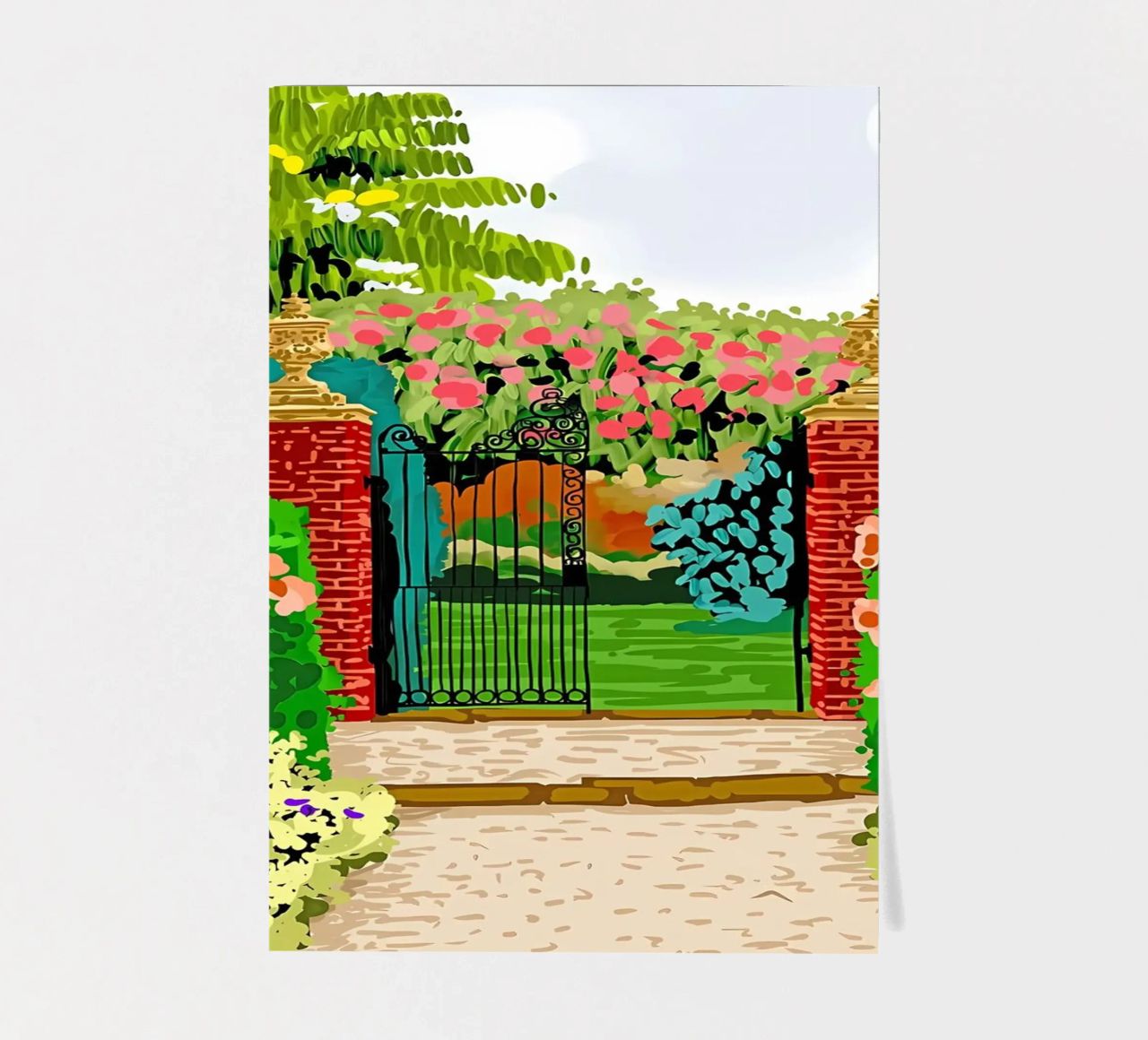 Eingeschlossener Garten Stickerbogen von Desiyatnikov