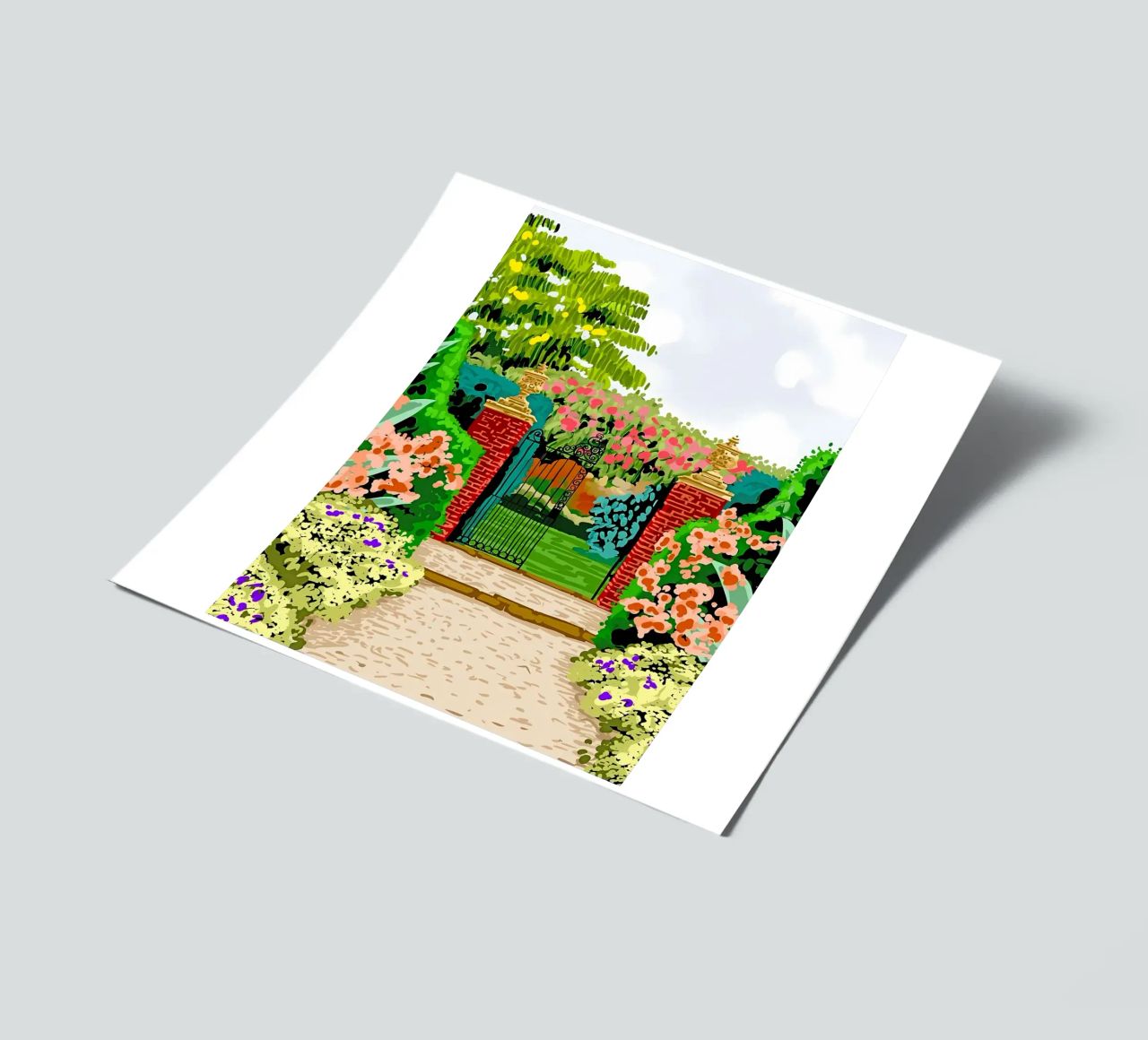 Eingeschlossener Garten Stickerbogen von Desiyatnikov