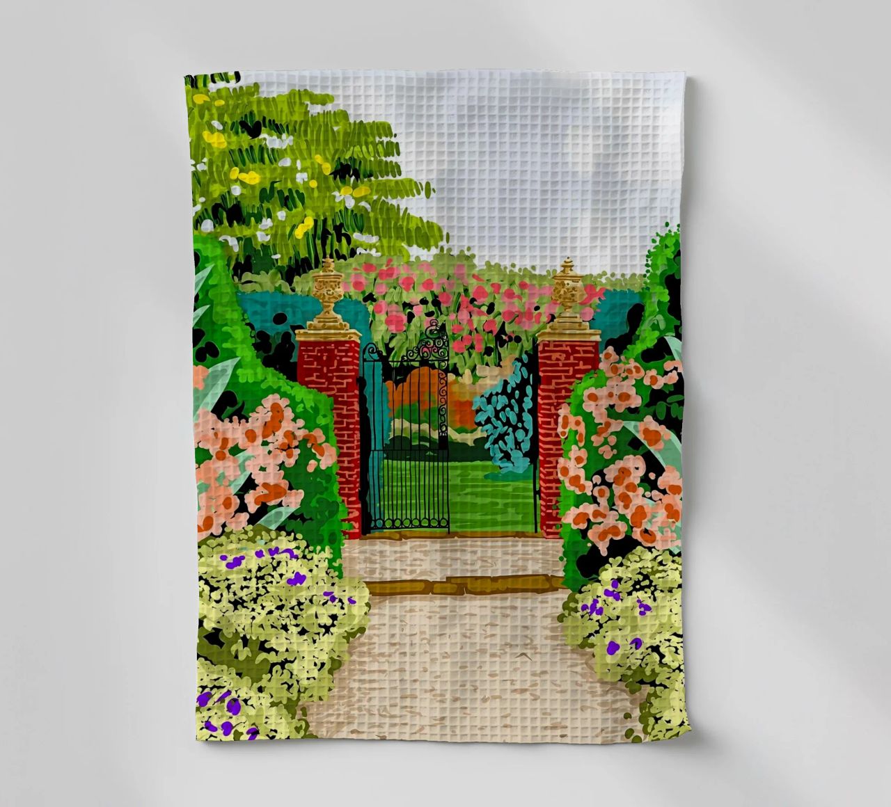 Eingeschlossener Garten Geschirrtuch von Desiyatnikov