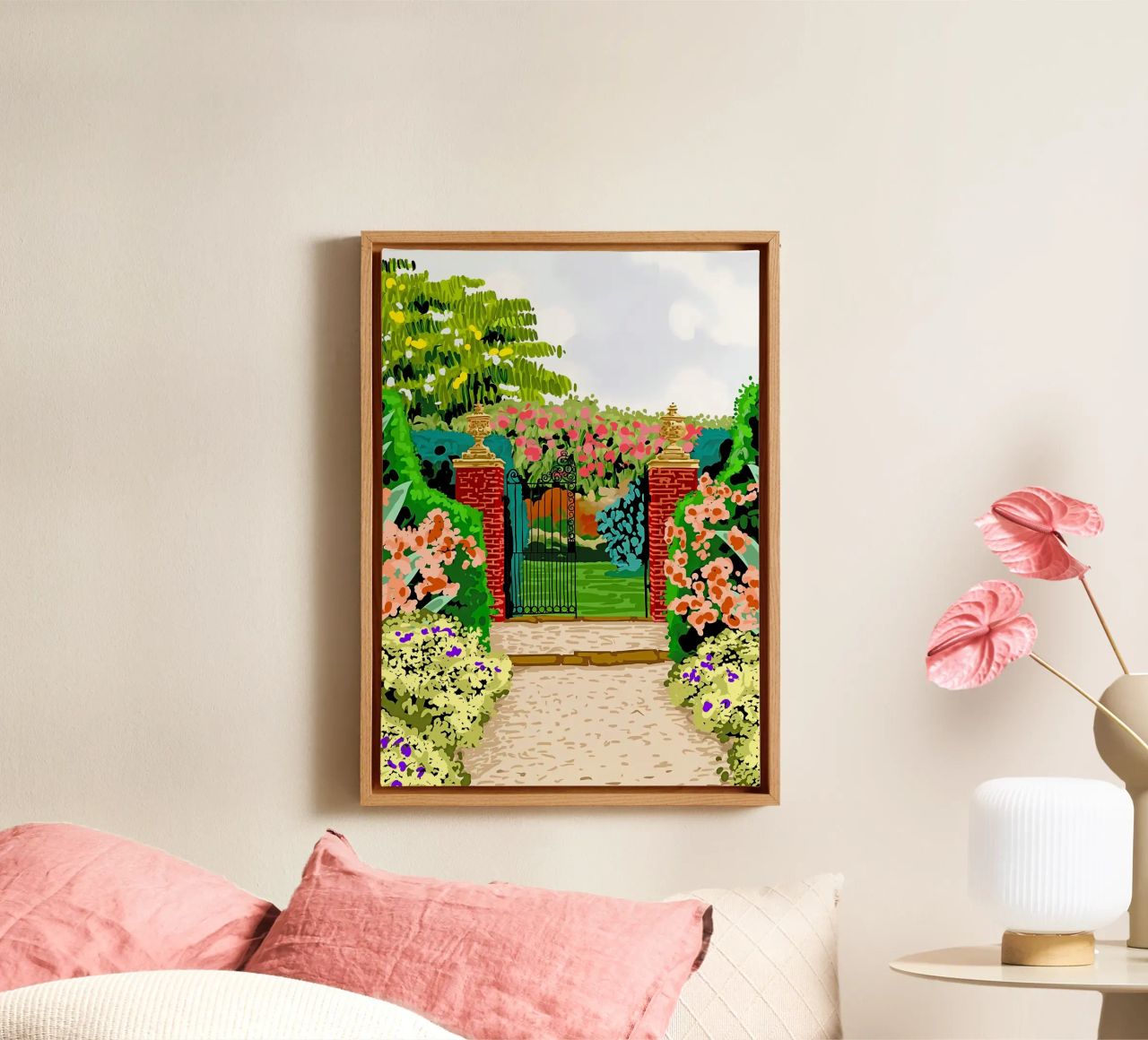 Eingeschlossener Garten Leinwand von Desiyatnikov
