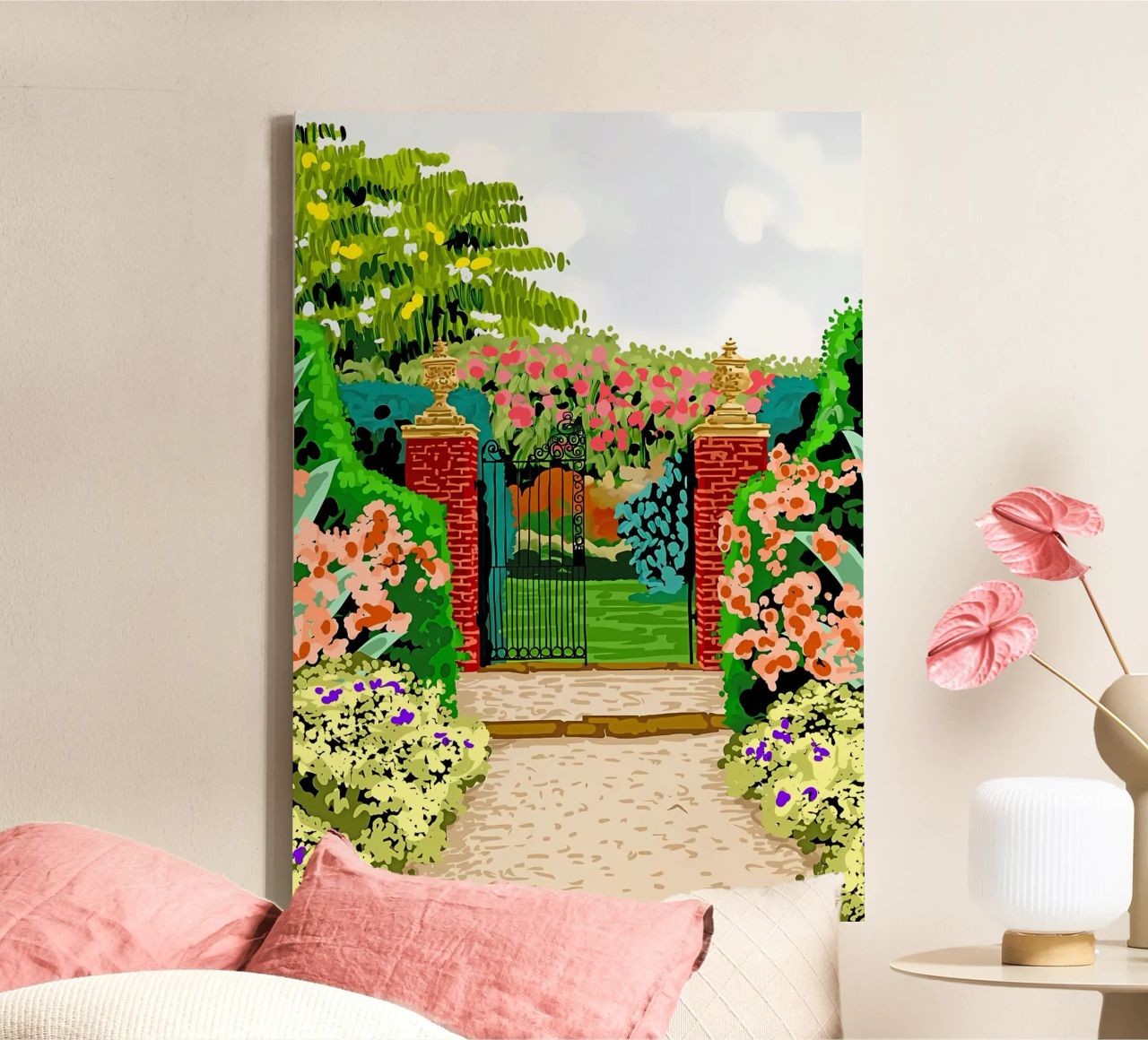 Eingeschlossener Garten Leinwand von Desiyatnikov