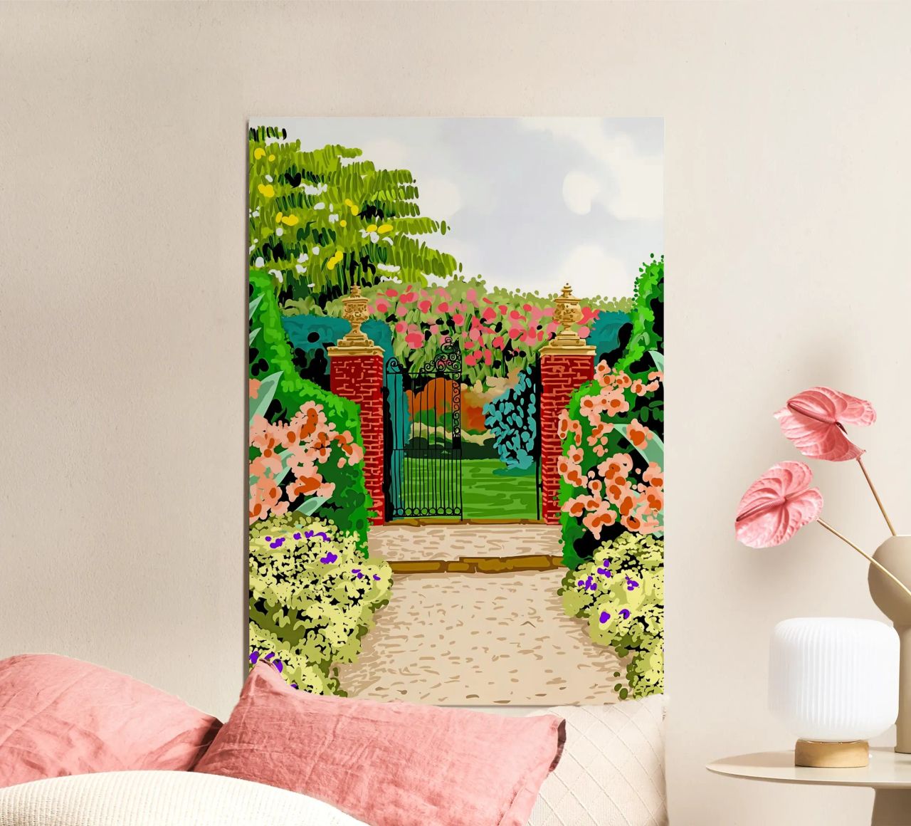 Eingeschlossener Garten Poster von Desiyatnikov