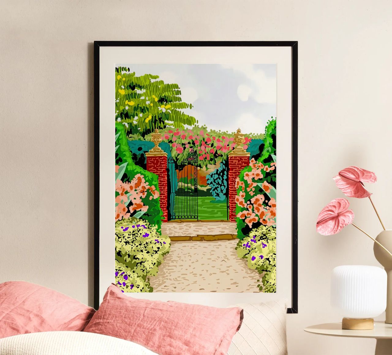 Eingeschlossener Garten Poster von Desiyatnikov