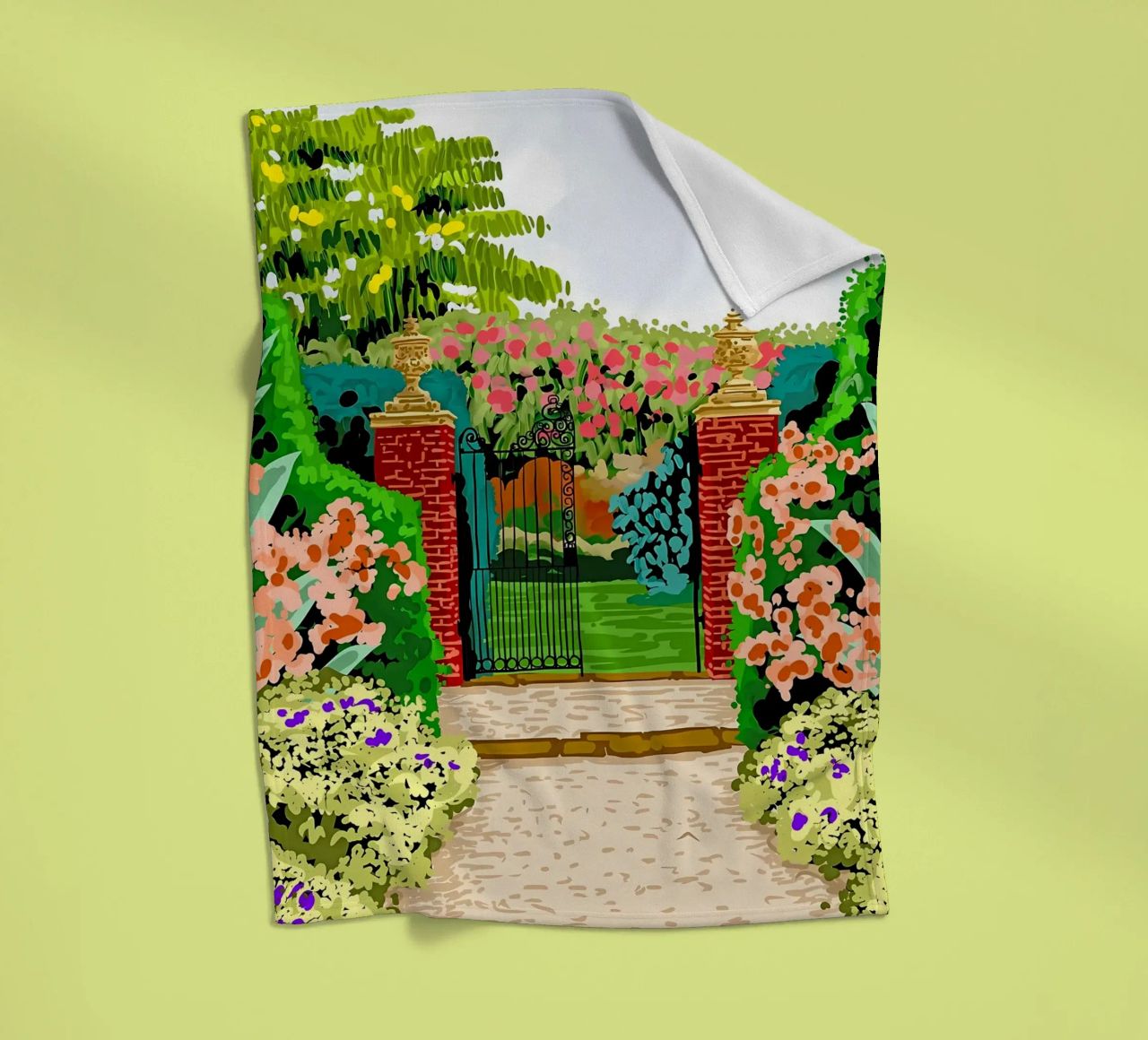 Eingeschlossener Garten Fleecedecke von Desiyatnikov