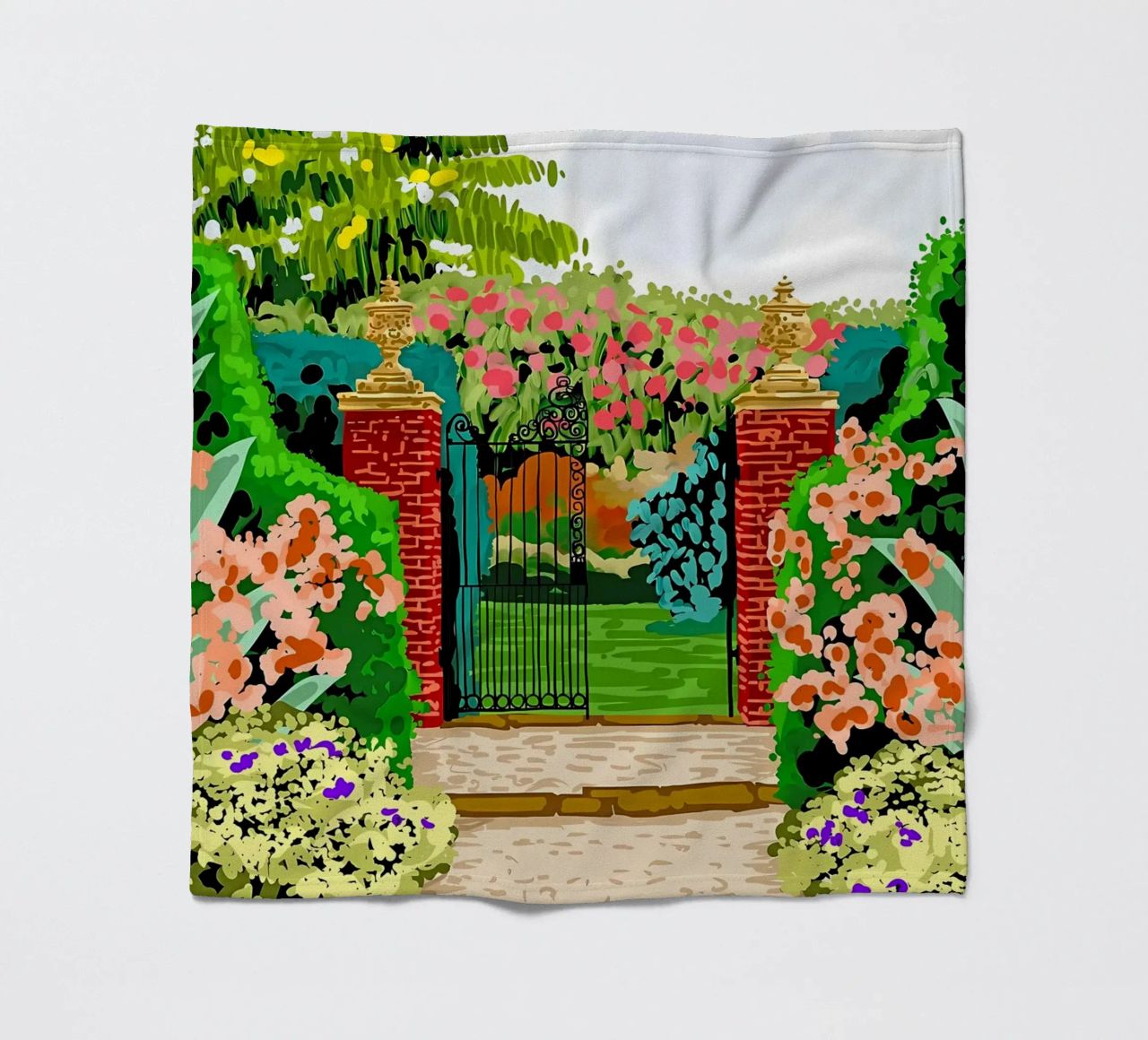 Eingeschlossener Garten Fleecedecke von Desiyatnikov