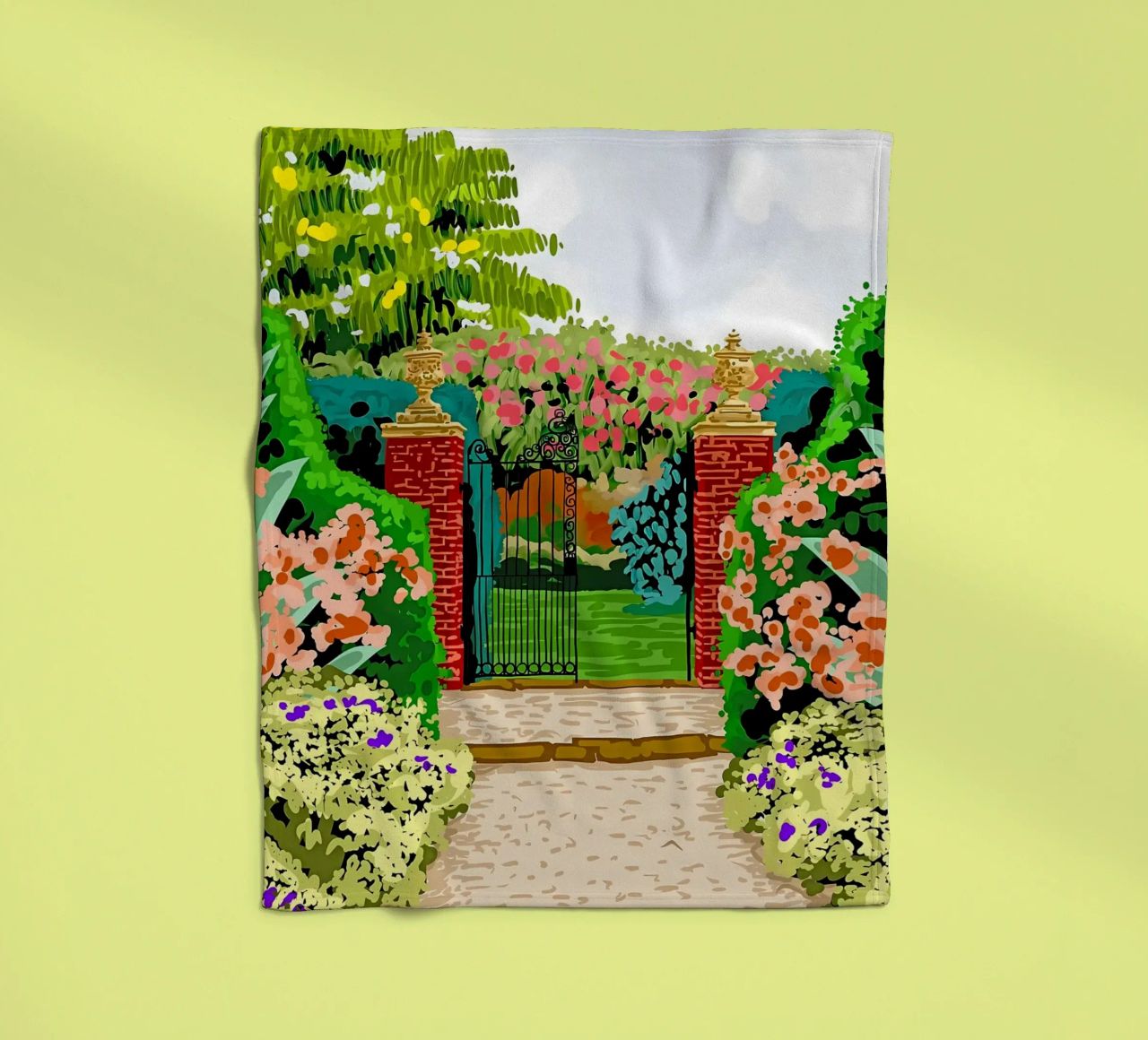 Eingeschlossener Garten Fleecedecke von Desiyatnikov