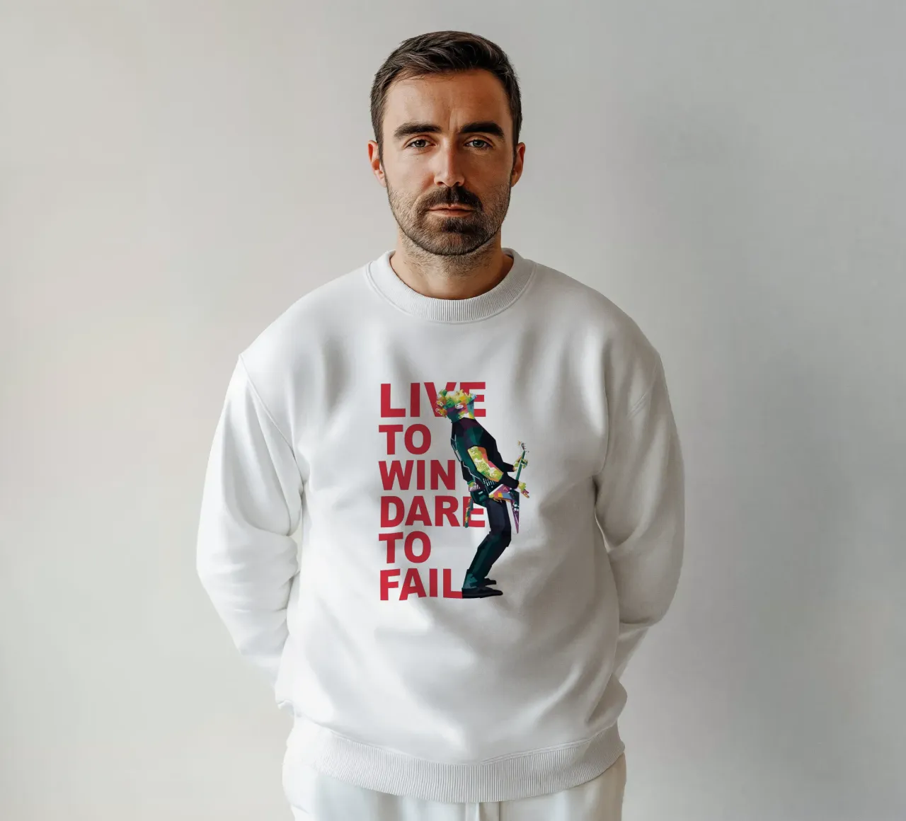Vive para ganar, atrévete a fracasar. sudadera de Alkahfsmart