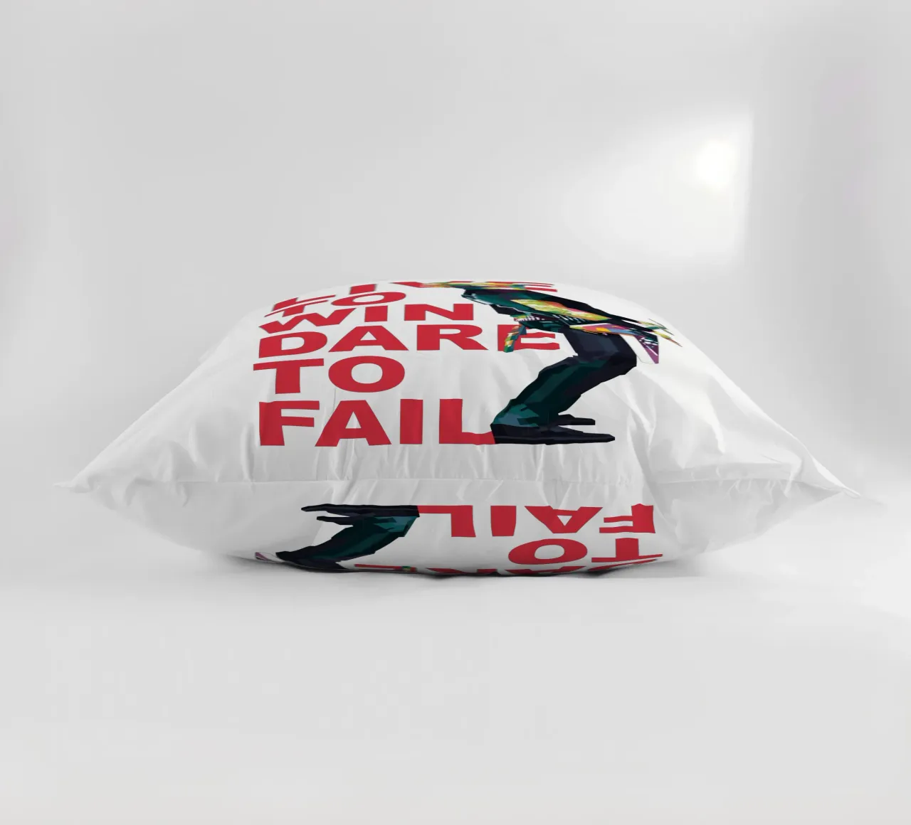 Vivere per vincere, osare per fallire. cuscino da Alkahfsmart