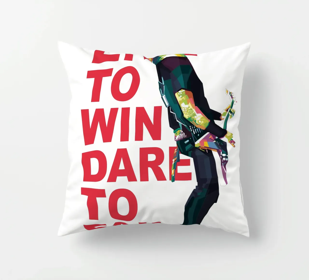 Vivere per vincere, osare per fallire. cuscino da Alkahfsmart