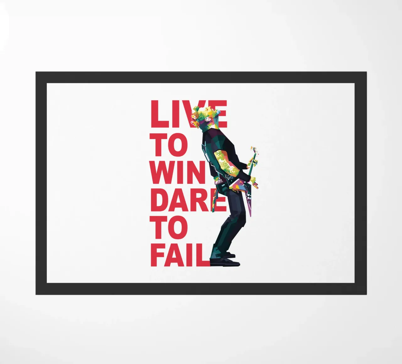 Vivere per vincere, osare per fallire. zerbino da Alkahfsmart