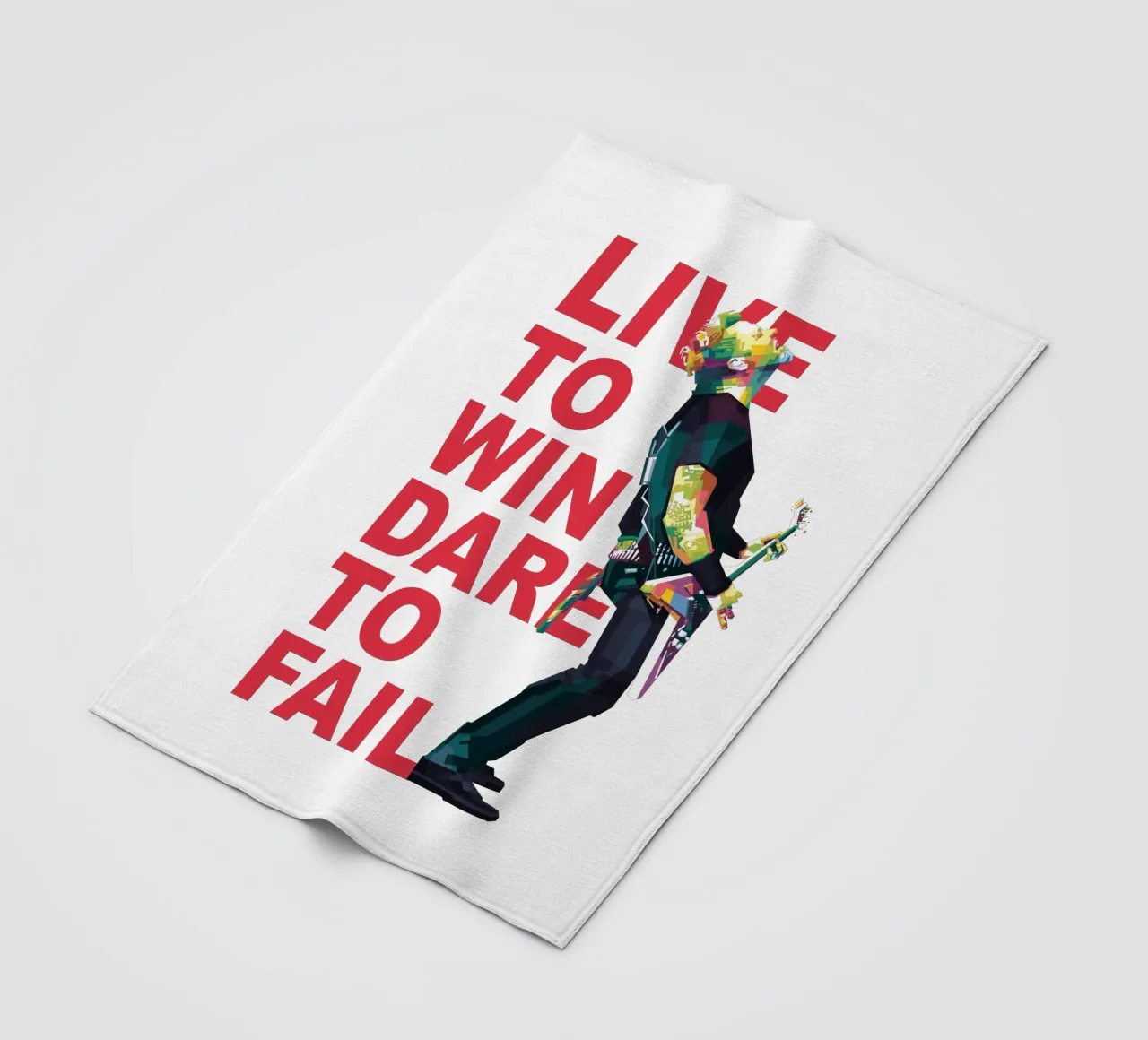 Vivere per vincere, osare per fallire. coperta in pile da Alkahfsmart