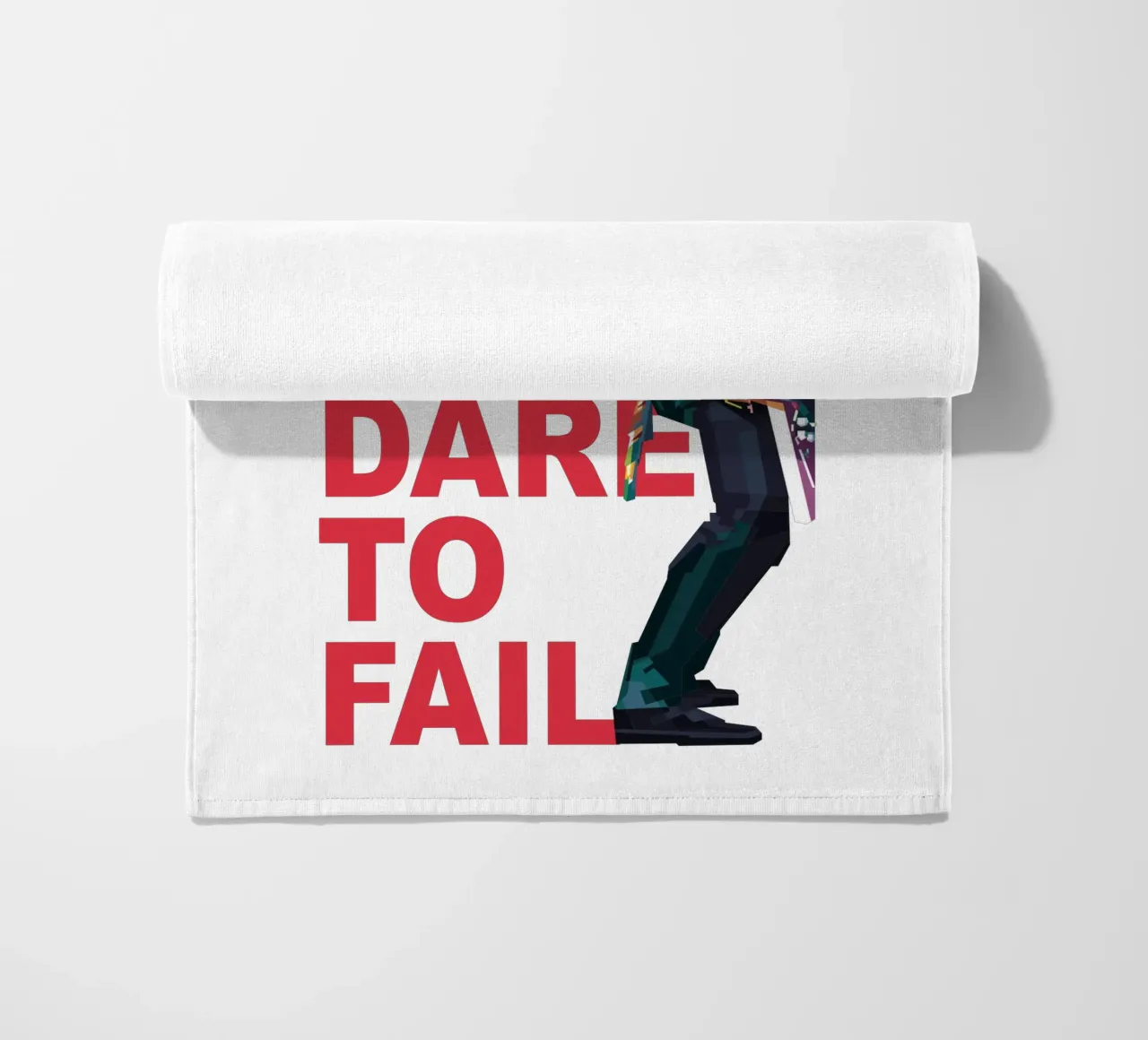 Vivere per vincere, osare per fallire. telo mare da Alkahfsmart