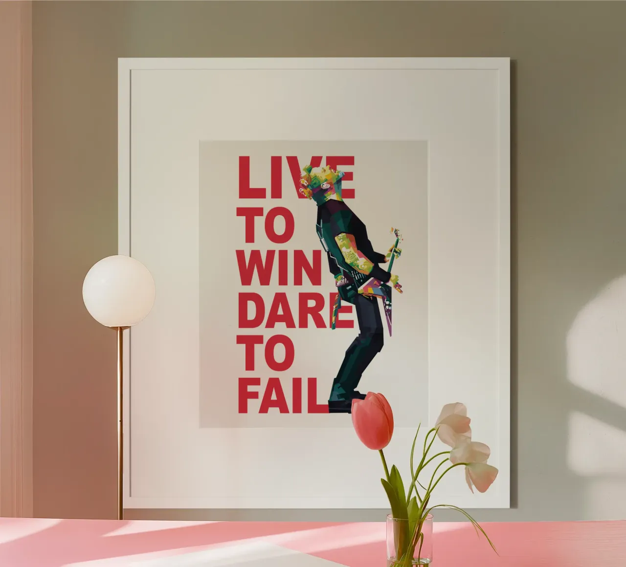 Vivere per vincere, osare per fallire. carta hahnemühle da Alkahfsmart