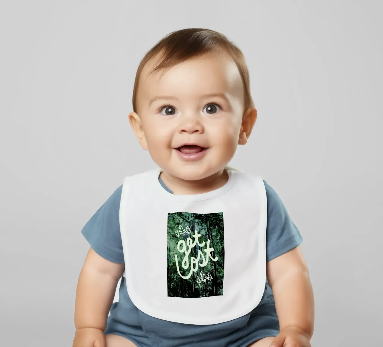 Get Lost Forest bavaglino da Leah Flores