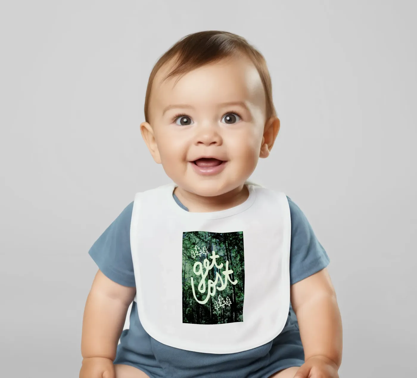 Get Lost Forest Babylätzchen von Leah Flores