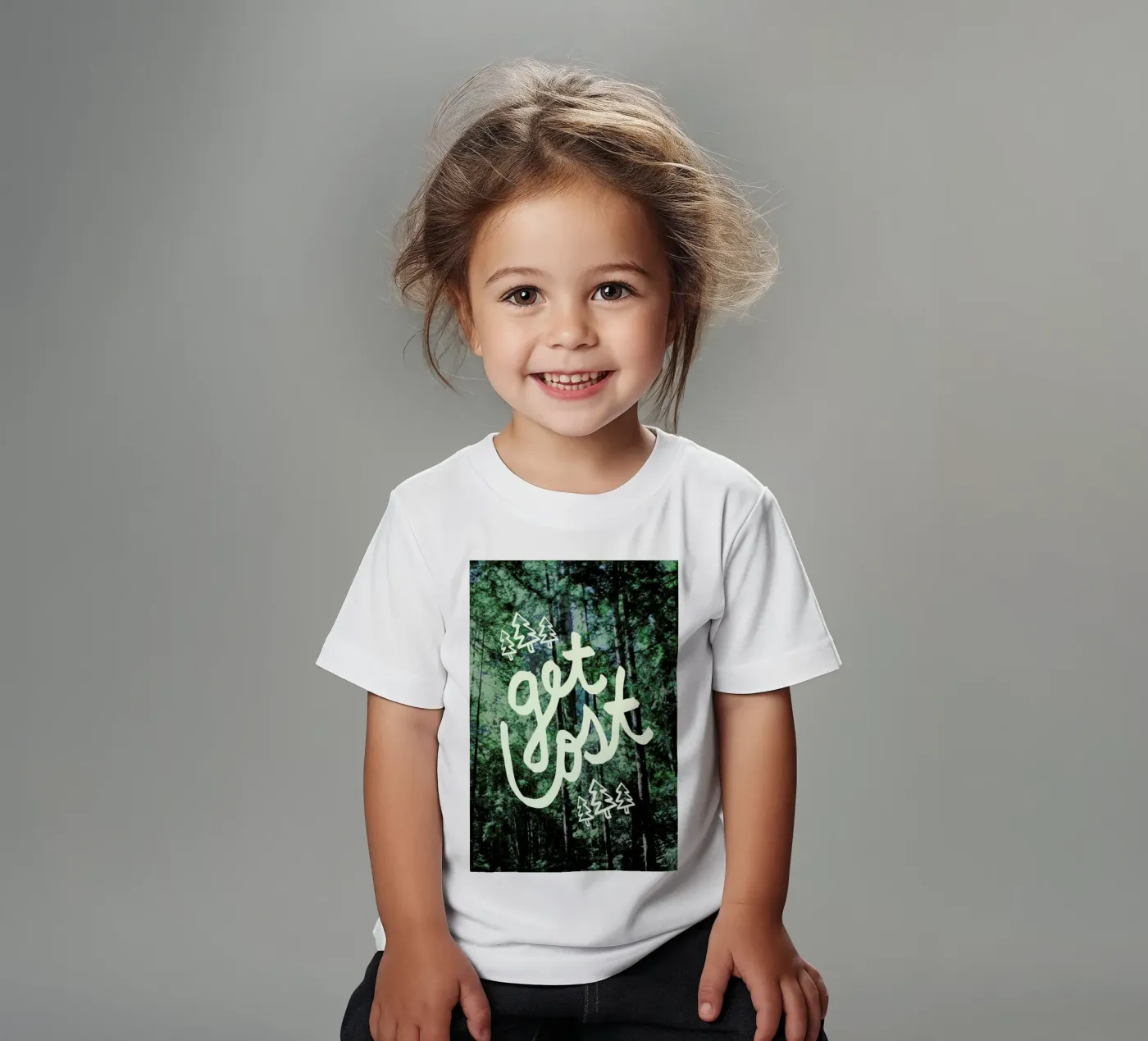 Get Lost Forest t-shirt bambini da Leah Flores
