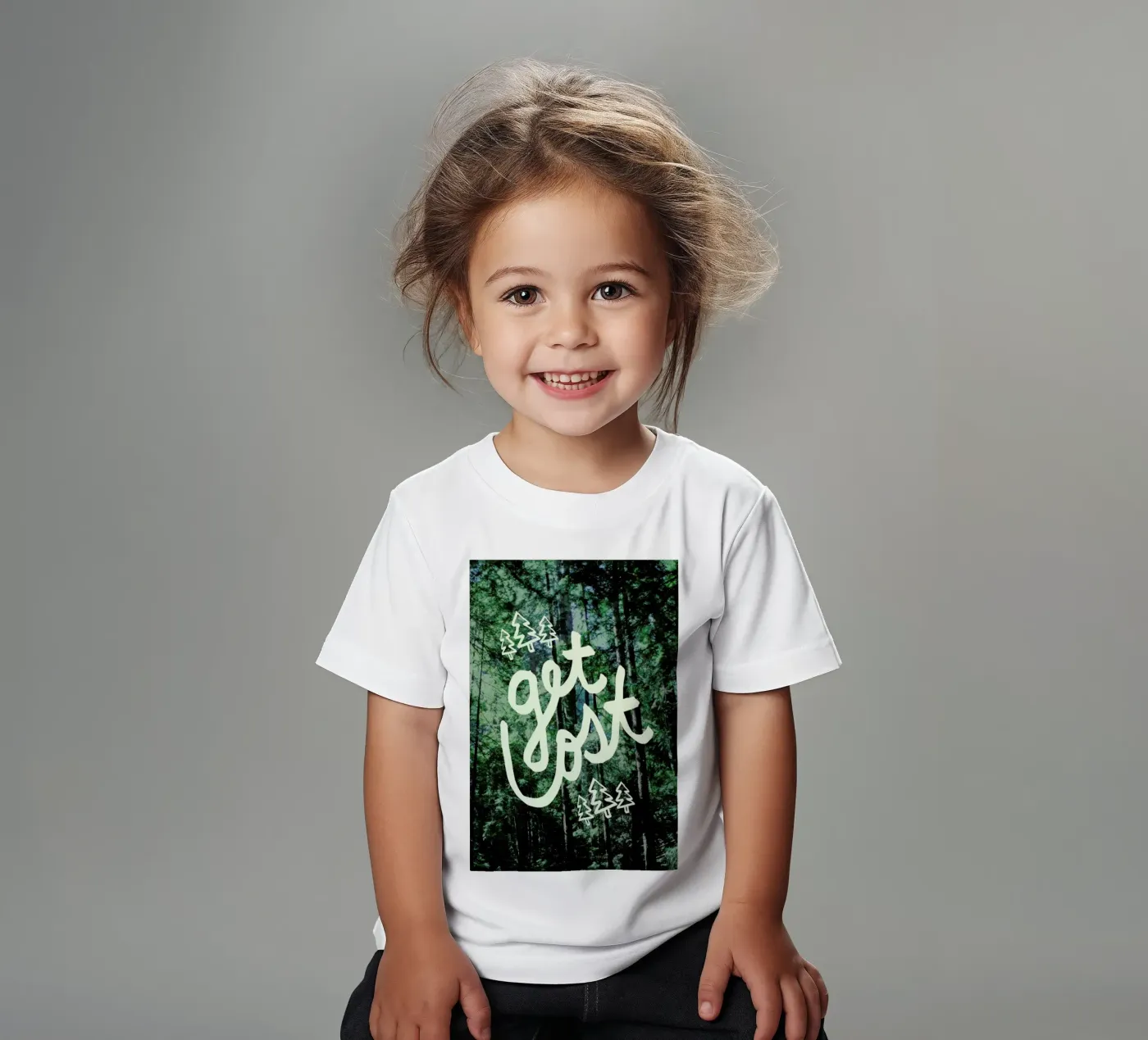 Get Lost Forest t-shirt bambini da Leah Flores
