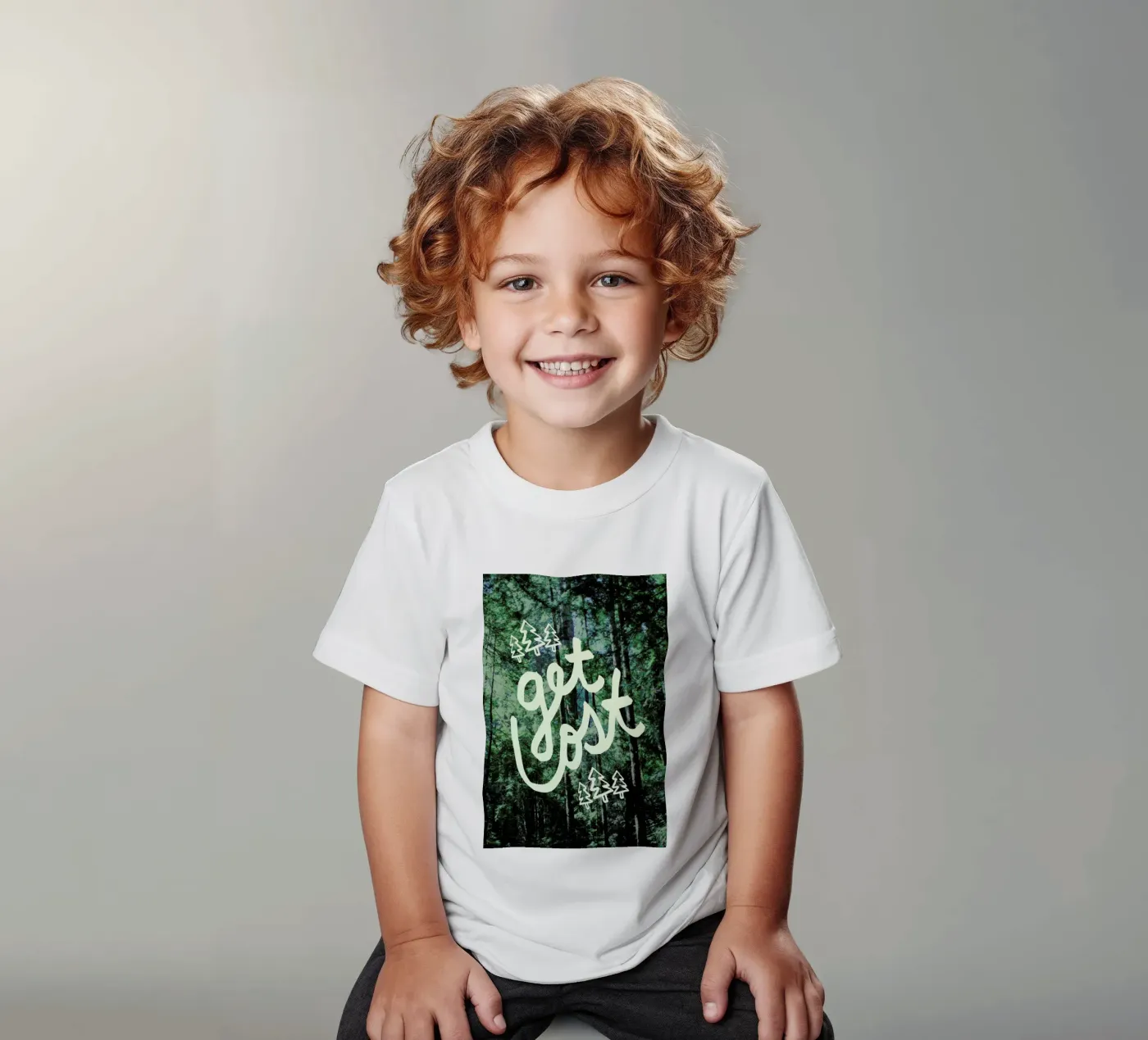 Get Lost Forest t-shirt bambini da Leah Flores