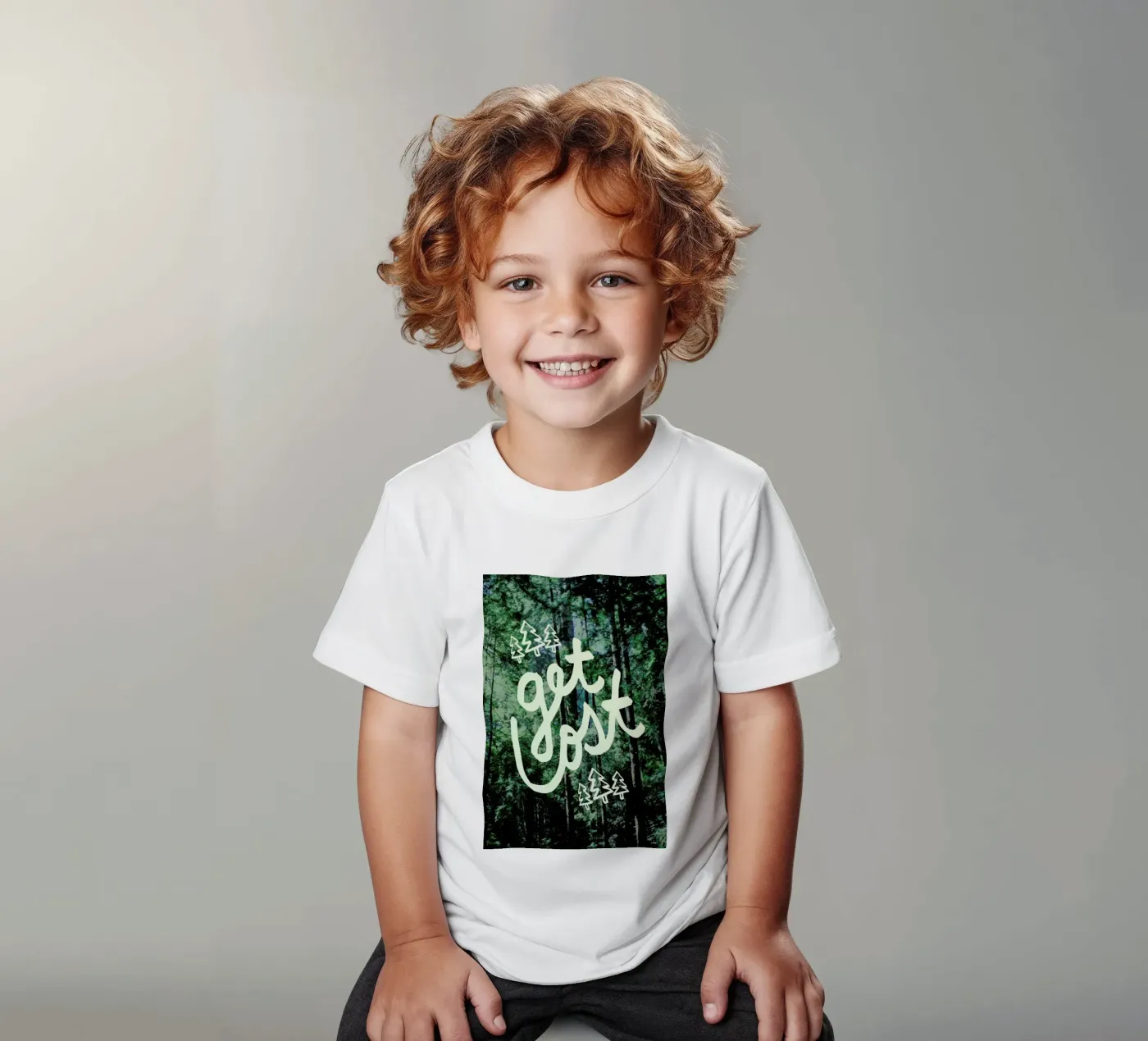 Get Lost Forest t-shirt bambini da Leah Flores