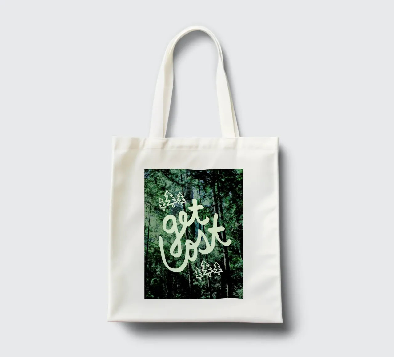 Get Lost Forest borsa in juta da Leah Flores